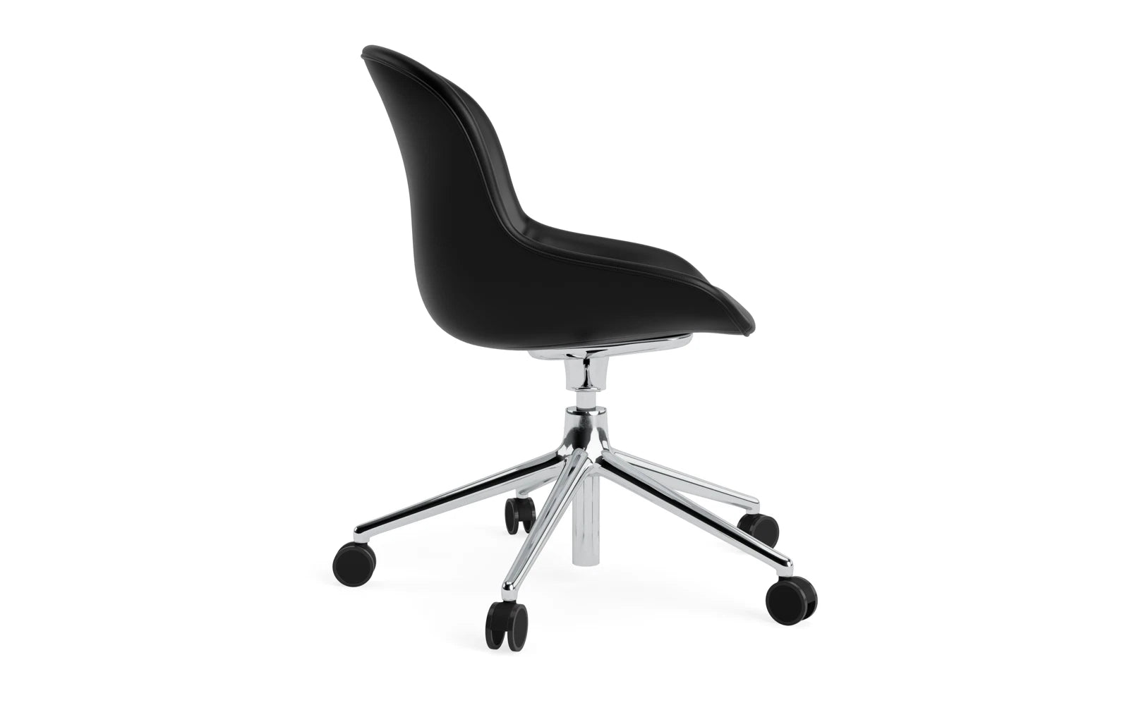 Hyg Comfort Drehsessel mit 5 Rollen Gas Lift Polster Alu Ultra in Ultra 41599 präsentiert im Onlineshop von KAQTU Design AG. Sessel ist von Normann Copenhagen