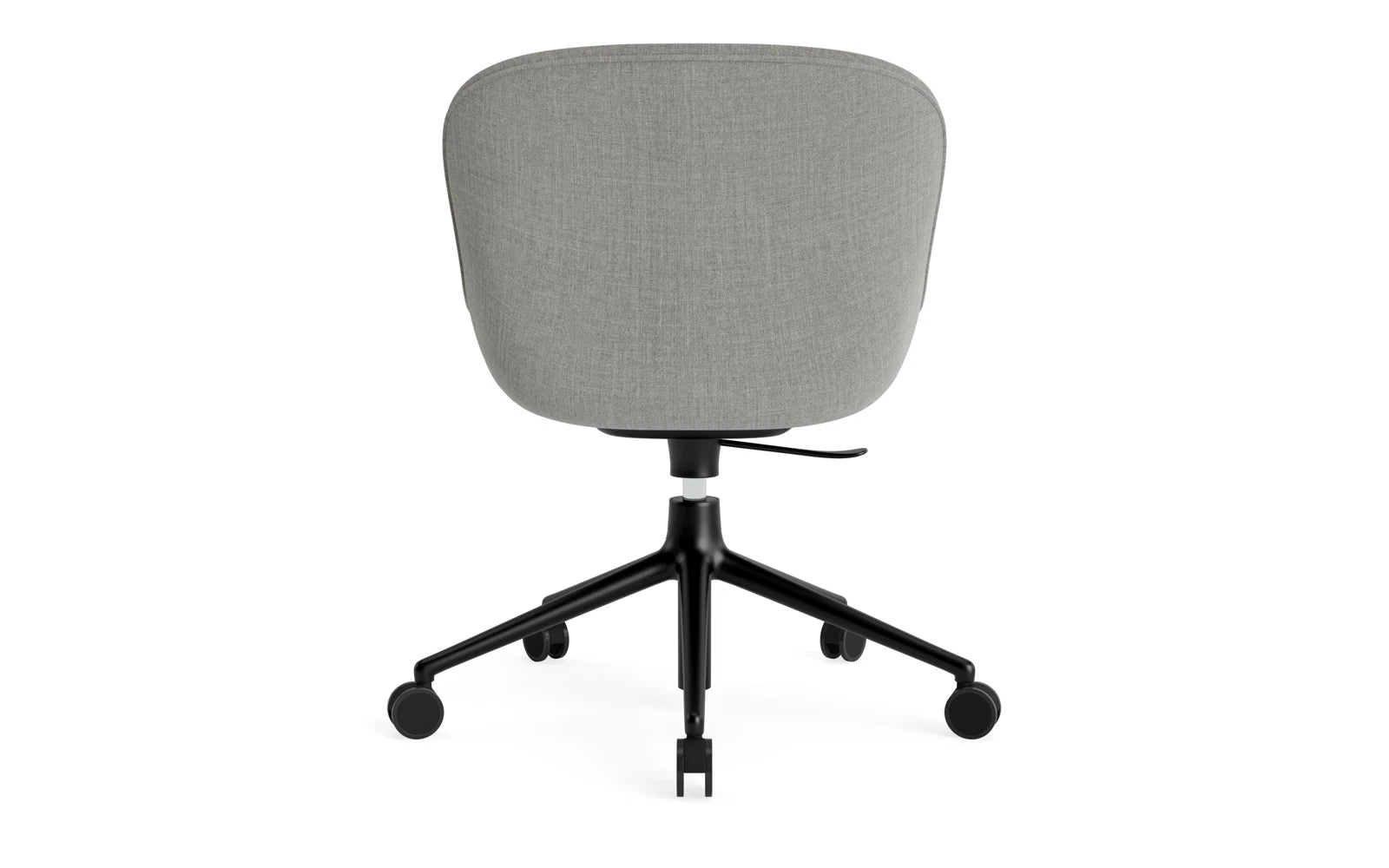 Hyg Comfort Drehsessel mit 5 Rollen Gas Lift Polster Schwartz Alu Remix in Remix 133 präsentiert im Onlineshop von KAQTU Design AG. Sessel ist von Normann Copenhagen