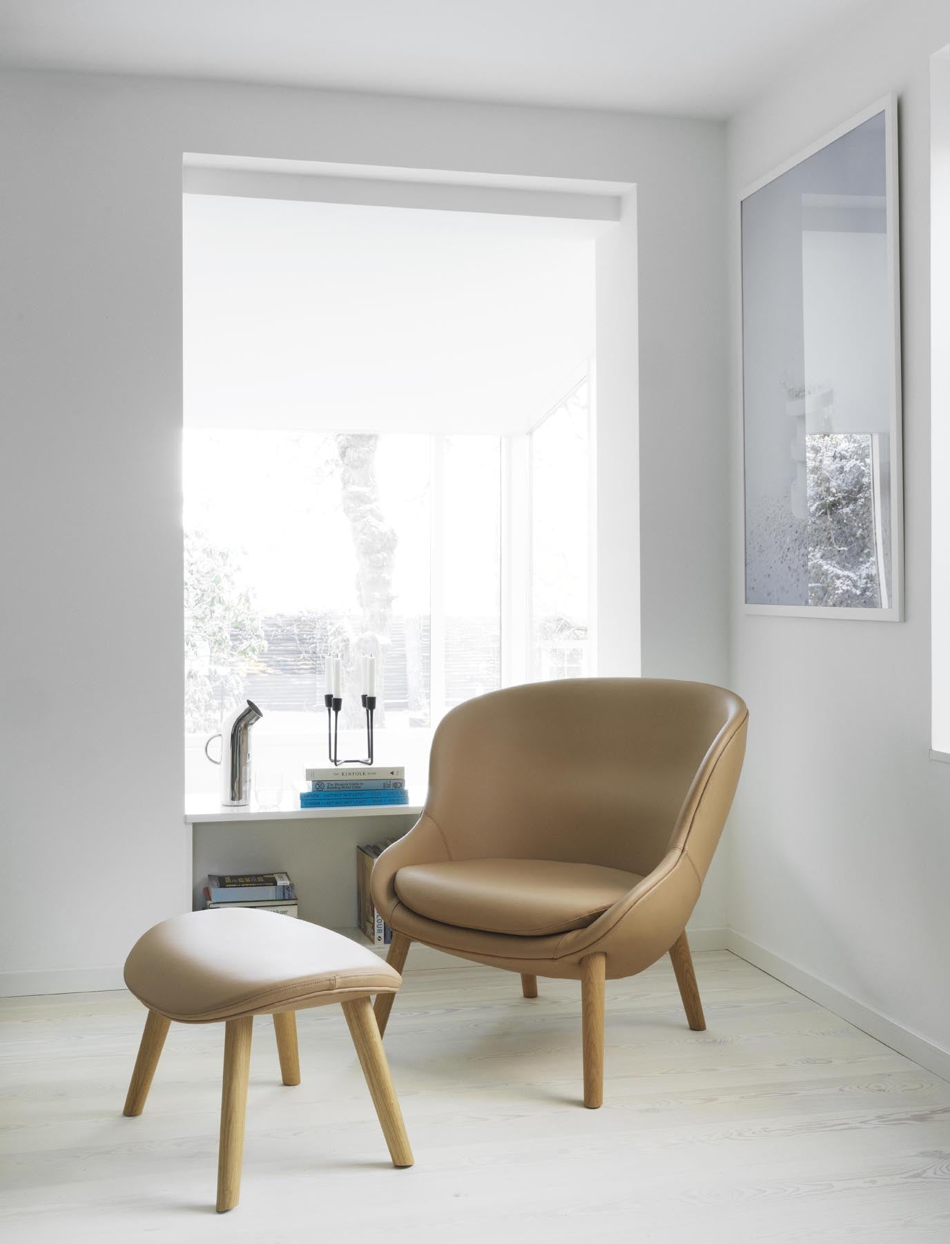 Hyg Lounge-Sessel niedrig Eiche Hallingdal in Hallingdal 110 präsentiert im Onlineshop von KAQTU Design AG. Sessel ist von Normann Copenhagen