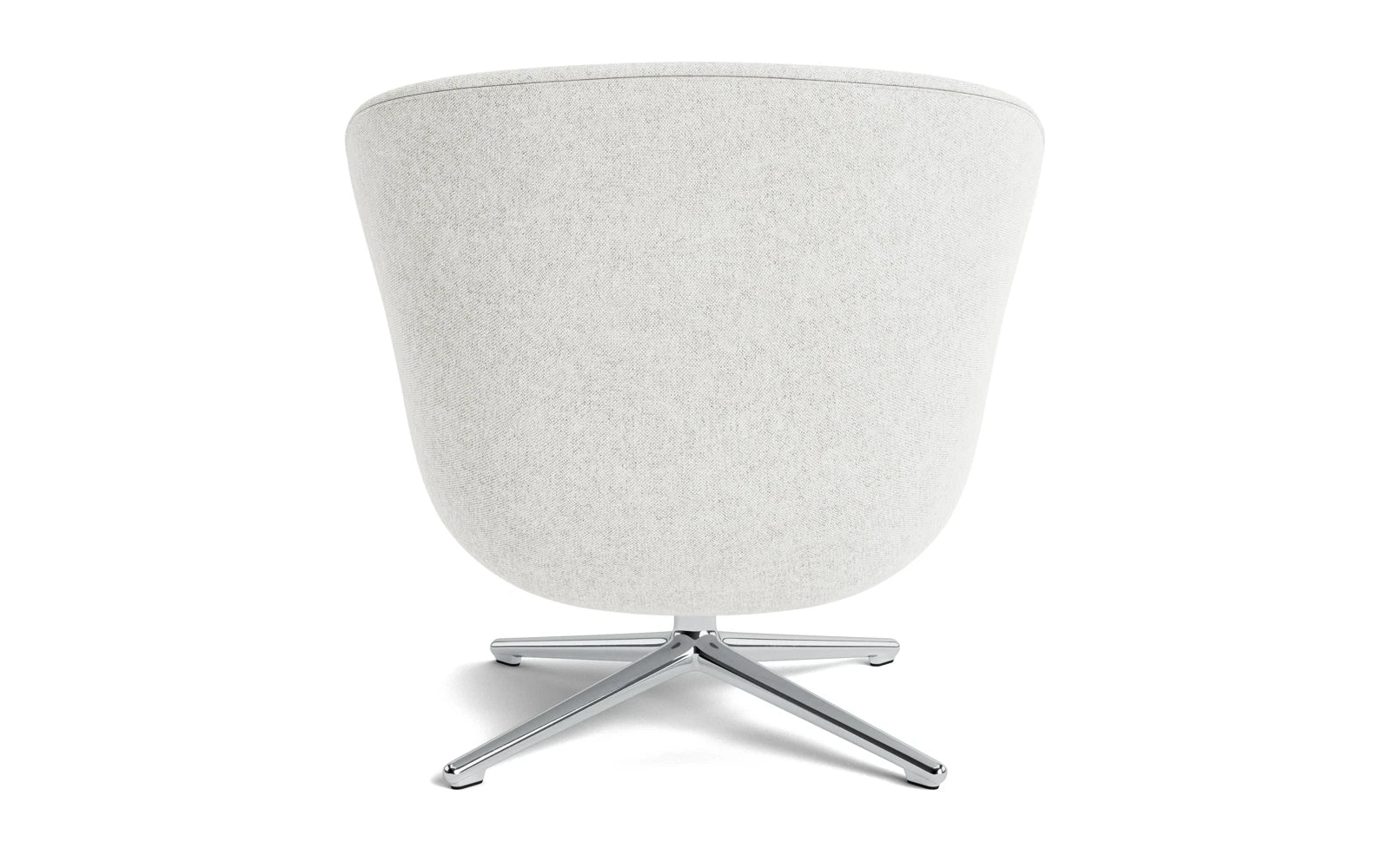 Hyg Lounge-Sessel niedrig mit Drehgestell, Aluminium, Hallingdal in Hallingdal 110 präsentiert im Onlineshop von KAQTU Design AG. Sessel ist von Normann Copenhagen