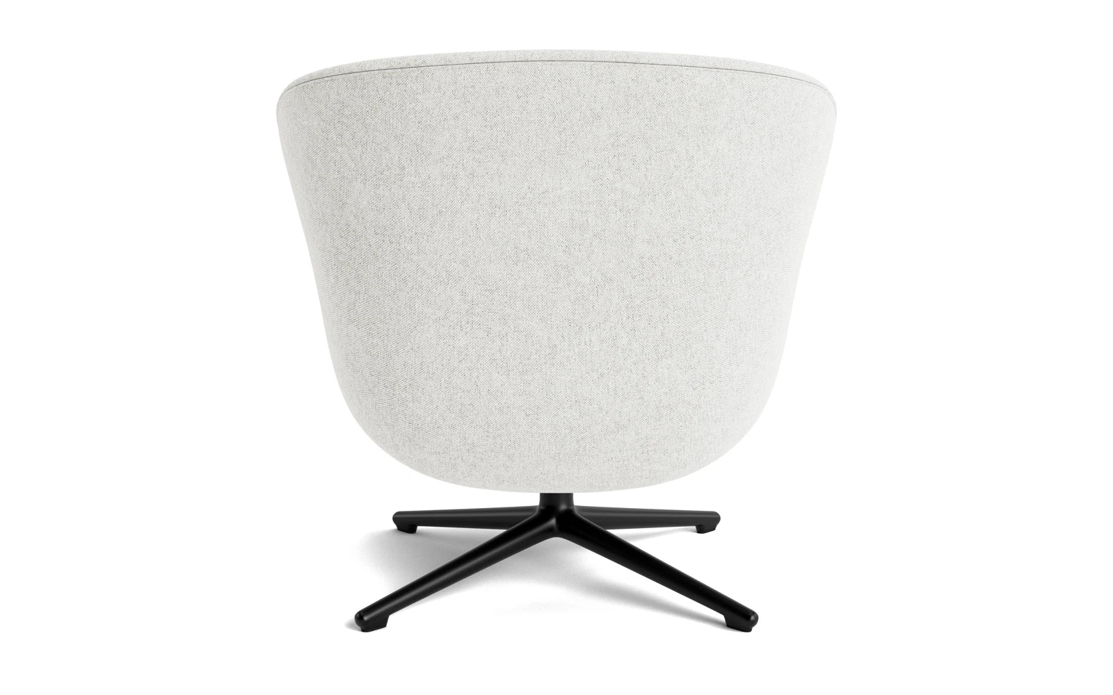 Hyg Lounge-Sessel niedrig mit Drehgestell, schwarzes Aluminium, Hallingdal in Hallingdal 110 präsentiert im Onlineshop von KAQTU Design AG. Sessel ist von Normann Copenhagen