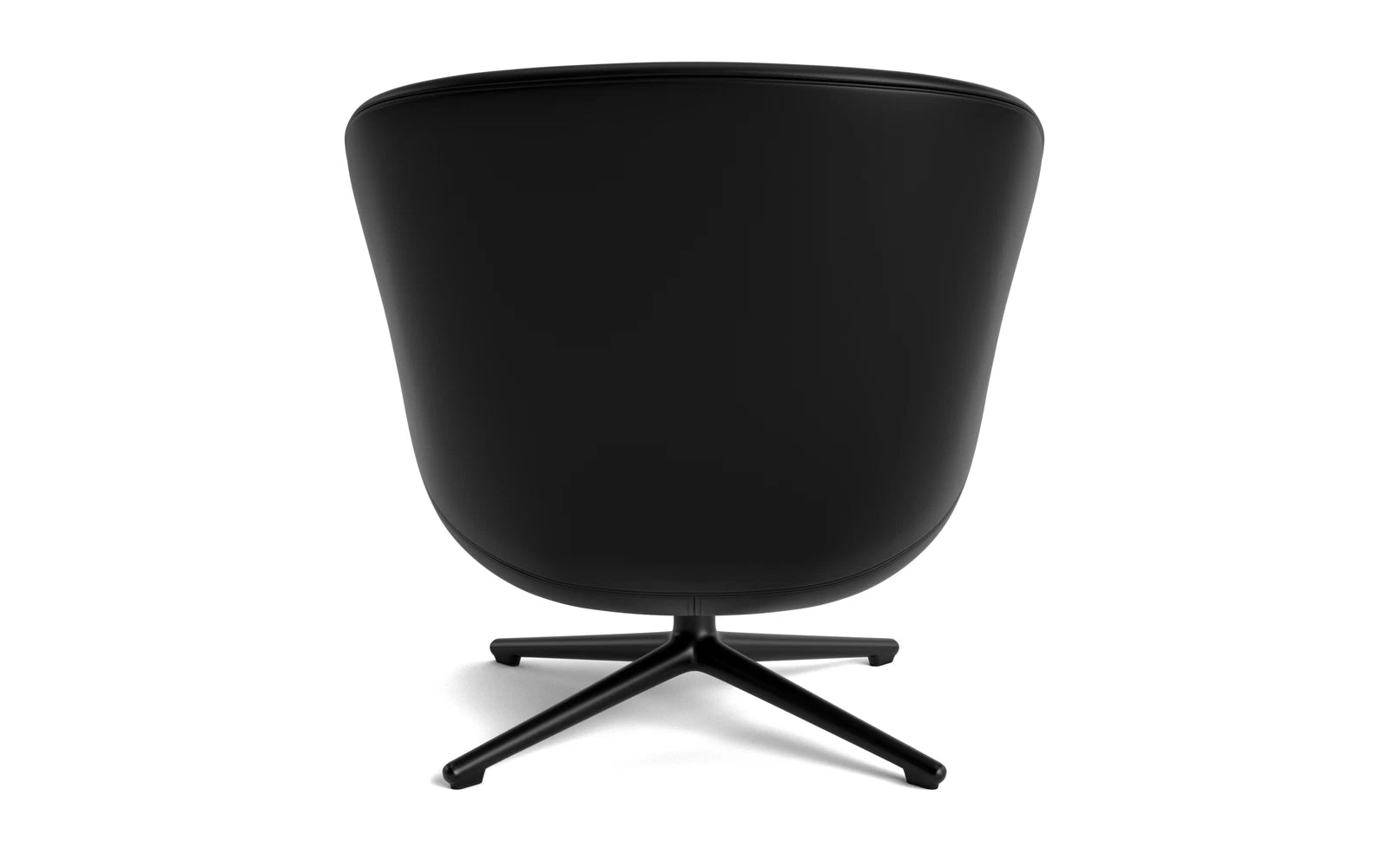 Hyg Lounge-Sessel mit Drehgestell schwarzes Aluminium Ultra Leder in Ultra 41599 präsentiert im Onlineshop von KAQTU Design AG. Sessel ist von Normann Copenhagen