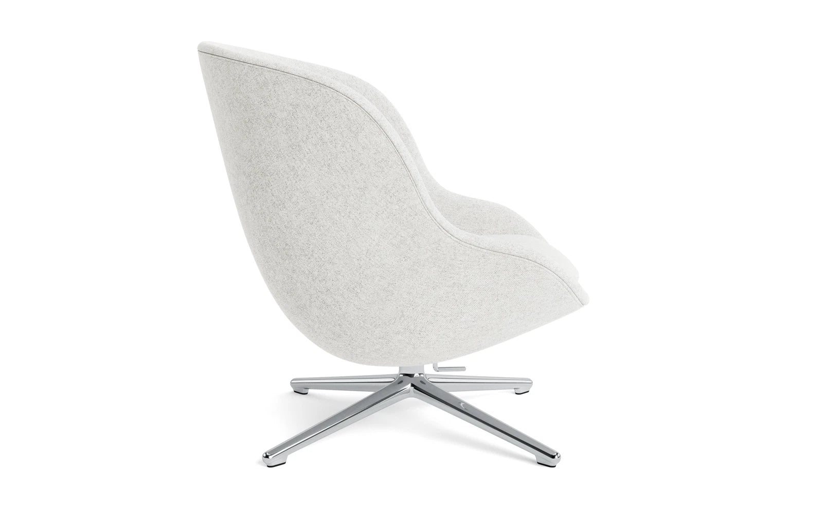 Hyg Lounge-Sessel Niedrig mit Drehgestell Aluminium Tilt Hallingdal in Hallingdal 110 präsentiert im Onlineshop von KAQTU Design AG. Sessel ist von Normann Copenhagen