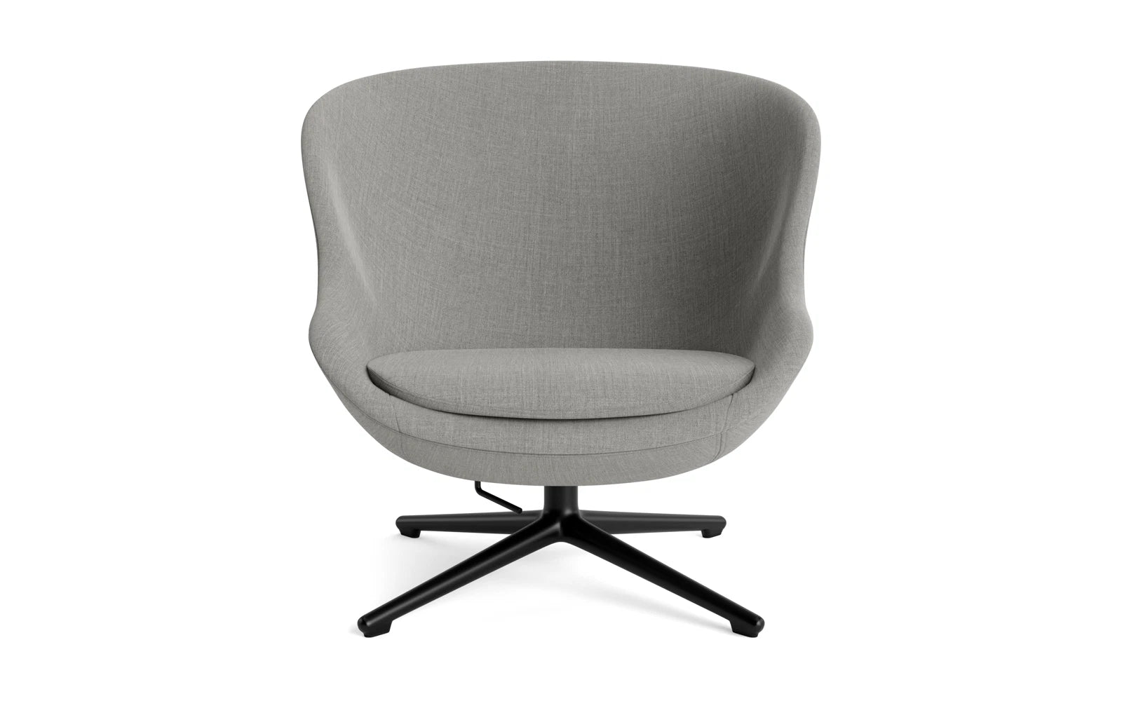 Hyg Lounge-Sessel Niedrig mit Drehgestell schwarzes Aluminium Tilt Remix in Remix 133 präsentiert im Onlineshop von KAQTU Design AG. Sessel ist von Normann Copenhagen