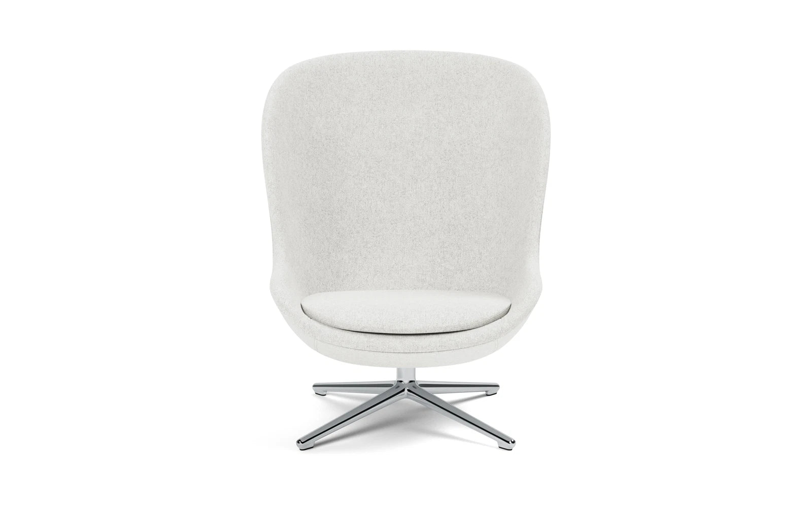 Hyg Lounge-Sessel Hoch mit Drehgestell Aluminium Hallingdal in Hallingdal 110 präsentiert im Onlineshop von KAQTU Design AG. Sessel ist von Normann Copenhagen