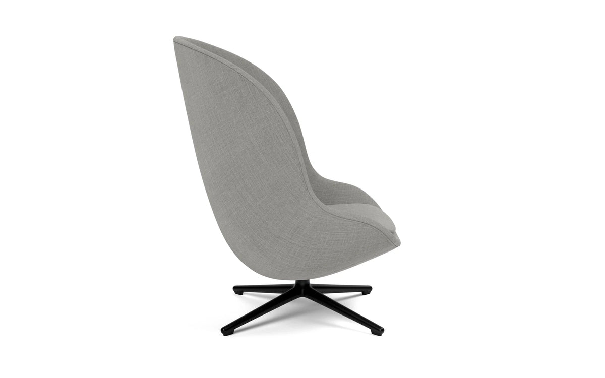 Hyg Lounge-Sessel Hoch mit Drehgestell schwarzes Aluminium Remix in Remix 133 präsentiert im Onlineshop von KAQTU Design AG. Drehsessel ist von Normann Copenhagen