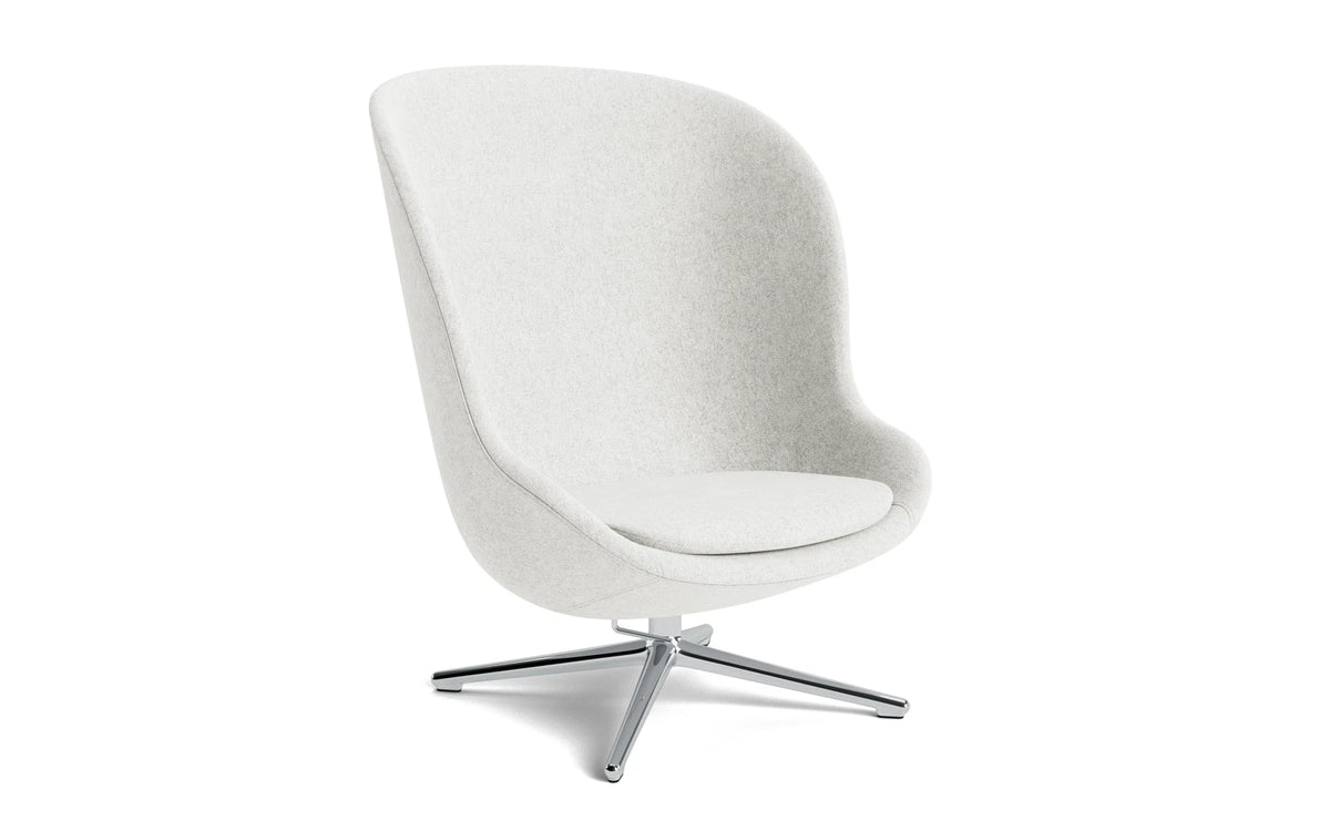 Hyg Lounge-Sessel Hoch mit Drehgestell Aluminium Tilt Hallingdal in Hallingdal 110 präsentiert im Onlineshop von KAQTU Design AG. Drehsessel ist von Normann Copenhagen