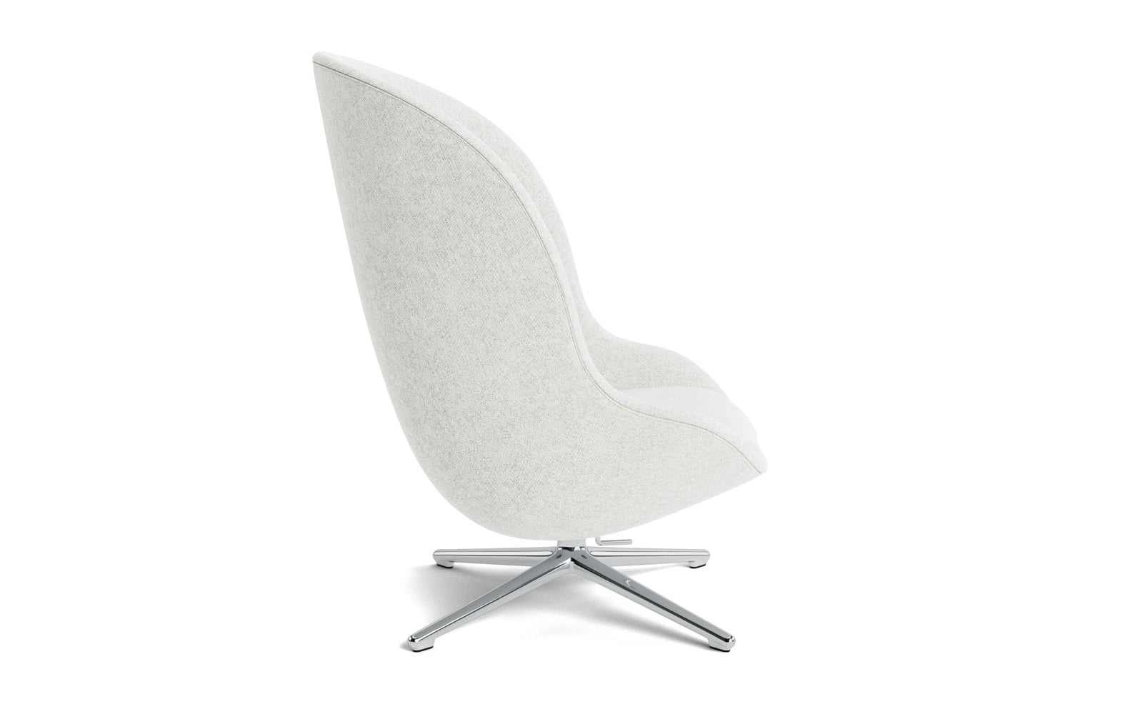 Hyg Lounge-Sessel Hoch mit Drehgestell Aluminium Tilt Hallingdal in Hallingdal 110 präsentiert im Onlineshop von KAQTU Design AG. Sessel ist von Normann Copenhagen