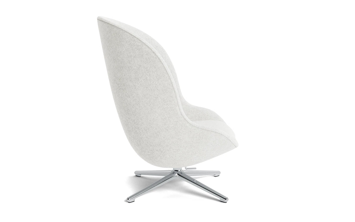 Hyg Lounge-Sessel Hoch mit Drehgestell Aluminium Tilt Hallingdal in Hallingdal 110 präsentiert im Onlineshop von KAQTU Design AG. Drehsessel ist von Normann Copenhagen