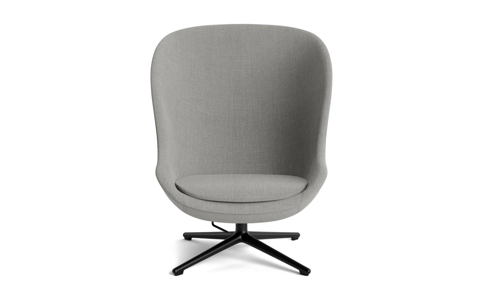 Hyg Lounge-Sessel Hoch mit Drehgestell schwarzes Aluminium Tilt Remix in Remix 133 präsentiert im Onlineshop von KAQTU Design AG. Sessel ist von Normann Copenhagen