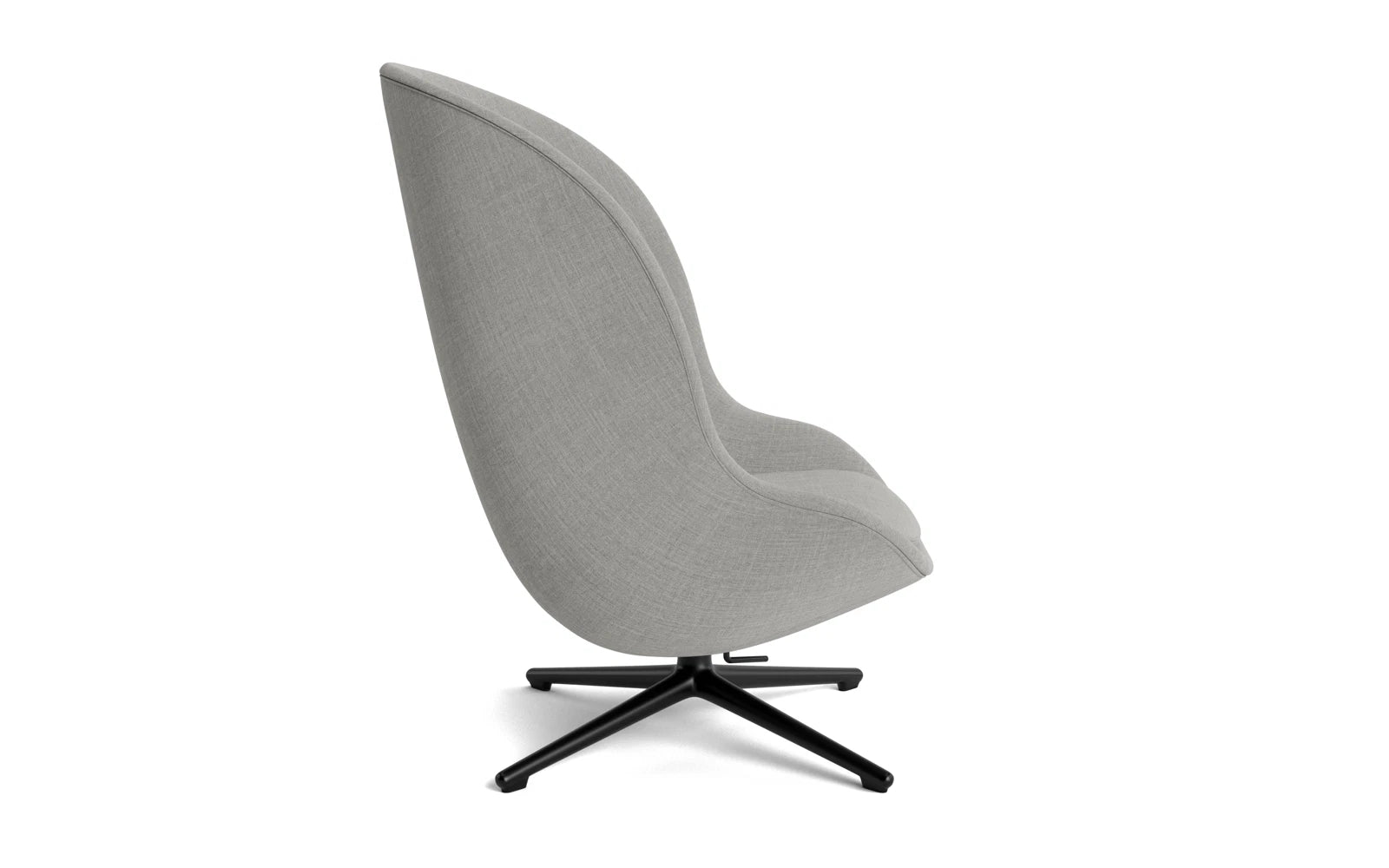 Hyg Lounge-Sessel Hoch mit Drehgestell schwarzes Aluminium Tilt Remix in Remix 133 präsentiert im Onlineshop von KAQTU Design AG. Sessel ist von Normann Copenhagen