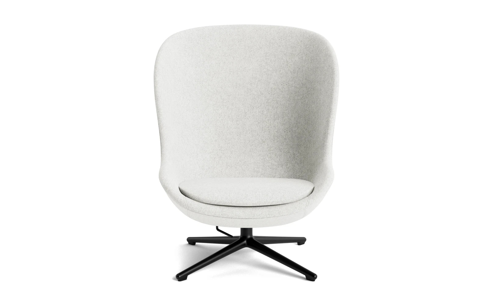 Hyg Lounge-Sessel Hoch mit Drehgestell schwarzes Aluminium Tilt Hallingdal in Hallingdal 110 präsentiert im Onlineshop von KAQTU Design AG. Sessel ist von Normann Copenhagen