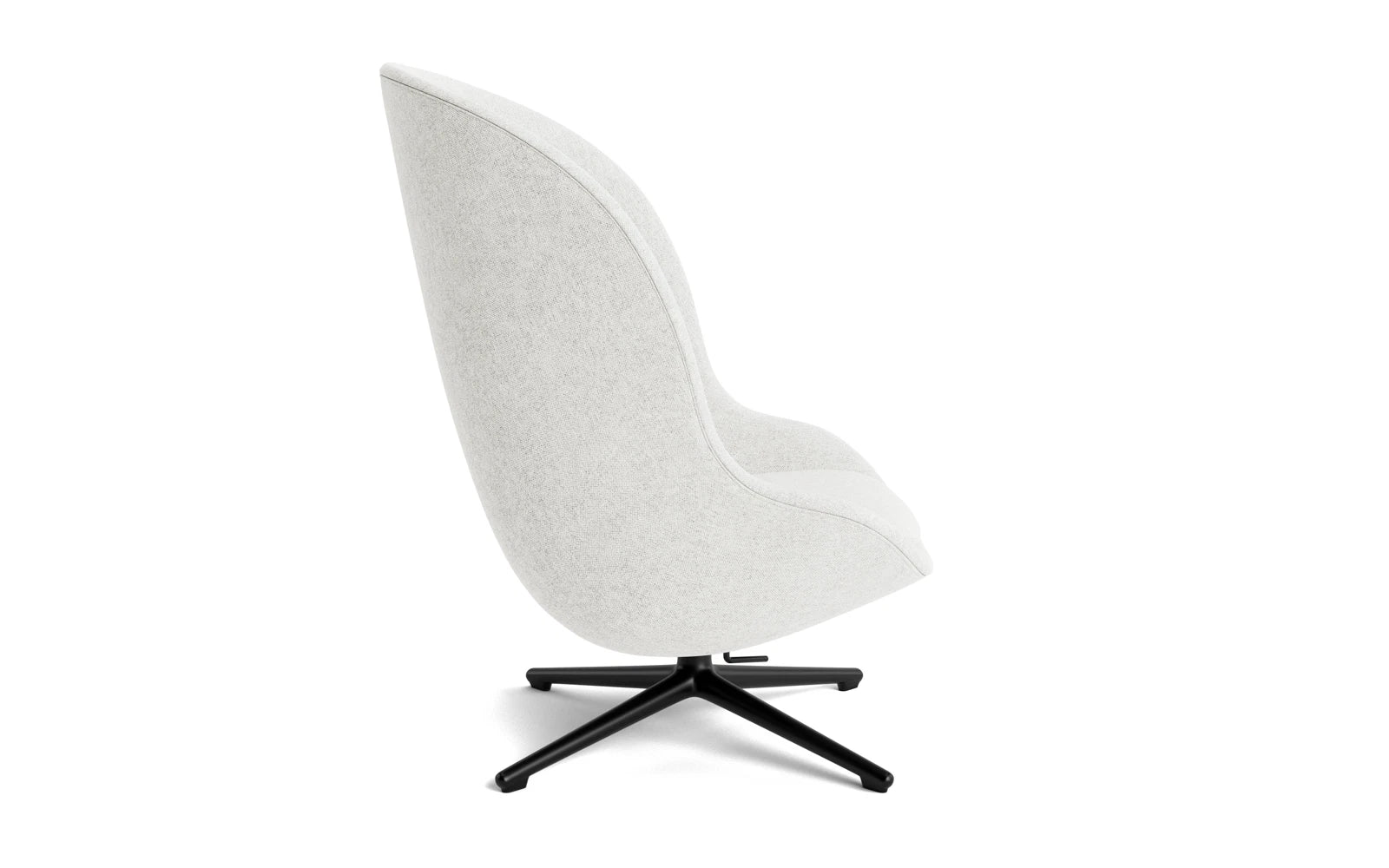 Hyg Lounge-Sessel Hoch mit Drehgestell schwarzes Aluminium Tilt Hallingdal in Hallingdal 110 präsentiert im Onlineshop von KAQTU Design AG. Sessel ist von Normann Copenhagen
