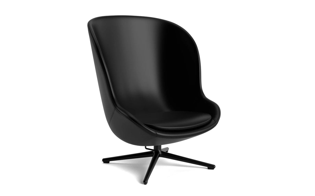 Hyg Lounge-Sessel Hoch mit Drehgestell schwarzes Aluminium Tilt Ultra in Ultra 41599 präsentiert im Onlineshop von KAQTU Design AG. Drehsessel ist von Normann Copenhagen