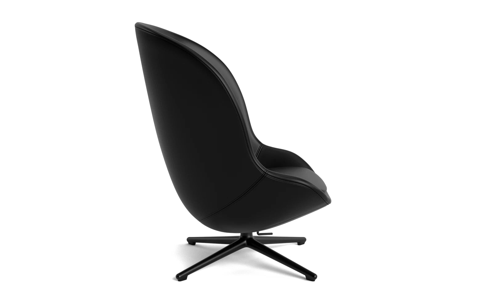 Hyg Lounge-Sessel Hoch mit Drehgestell schwarzes Aluminium Tilt Ultra in Ultra 41599 präsentiert im Onlineshop von KAQTU Design AG. Sessel ist von Normann Copenhagen