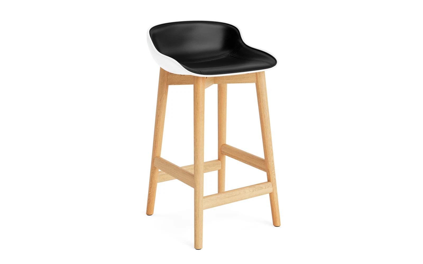 Hyg Barhocker 65 cm Polster Eiche Weiss/Ultra in Ultra 41599 präsentiert im Onlineshop von KAQTU Design AG. Barstuhl ist von Normann Copenhagen