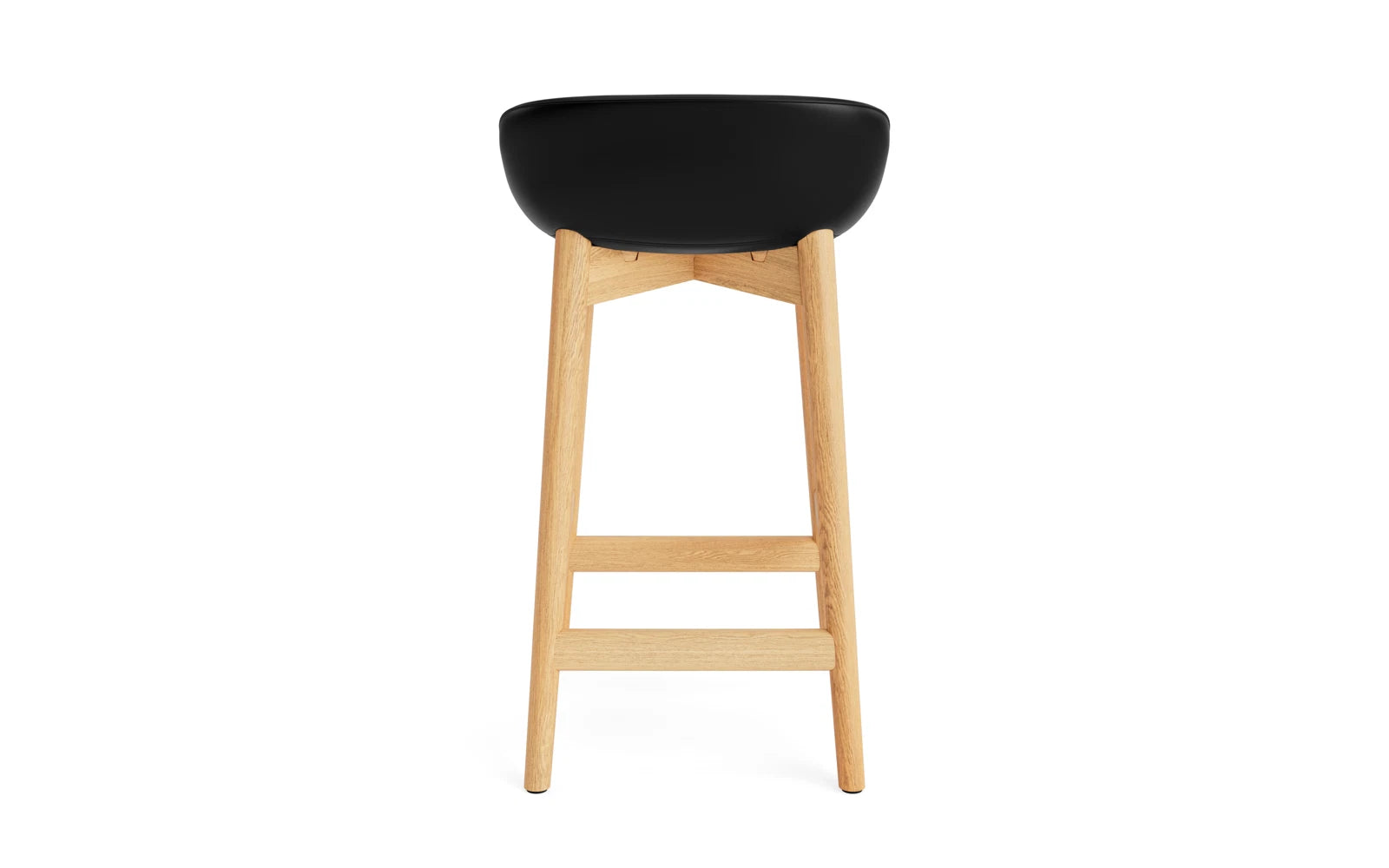 Hyg Barhocker 65 cm vollpolster eiche Ultra leder in Ultra 41599 präsentiert im Onlineshop von KAQTU Design AG. Barstuhl ist von Normann Copenhagen