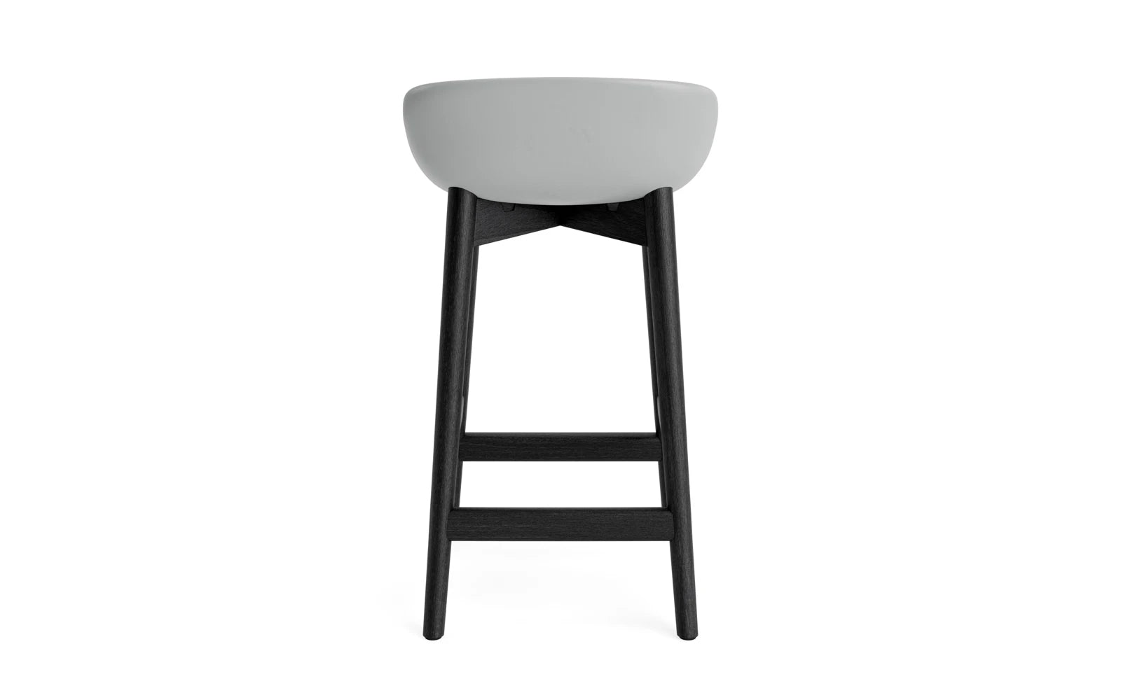 Hyg Barhocker 65 cm Polster Schwartze Eiche Grau/Hallingdal in Hallingdal 110 präsentiert im Onlineshop von KAQTU Design AG. Barstuhl ist von Normann Copenhagen