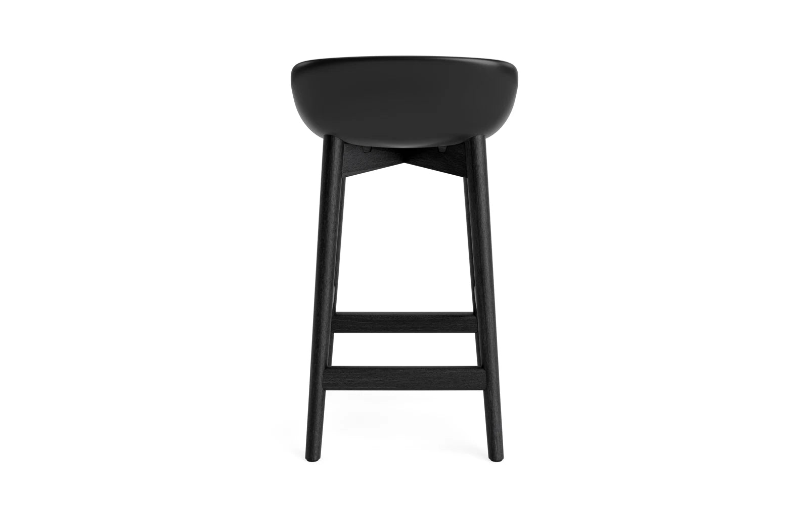 Hyg Barhocker 65 cm Polster Schwartze Eiche Schwartz/Remix in Remix 133 präsentiert im Onlineshop von KAQTU Design AG. Barstuhl ist von Normann Copenhagen