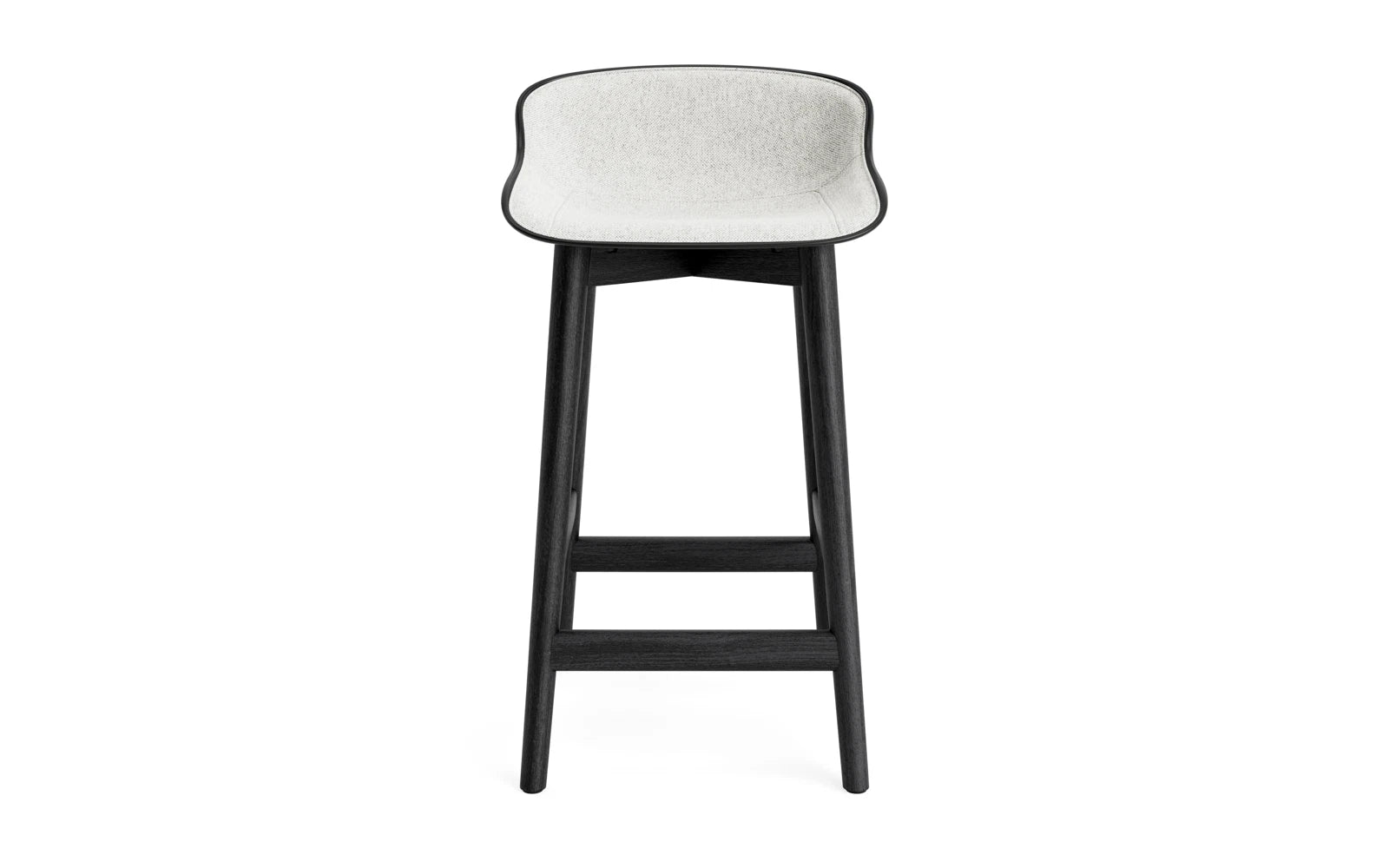 Hyg Barhocker 65 cm Polster Schwartze Eiche Schwartz/Hallingdal in Hallingdal 110 präsentiert im Onlineshop von KAQTU Design AG. Barstuhl ist von Normann Copenhagen