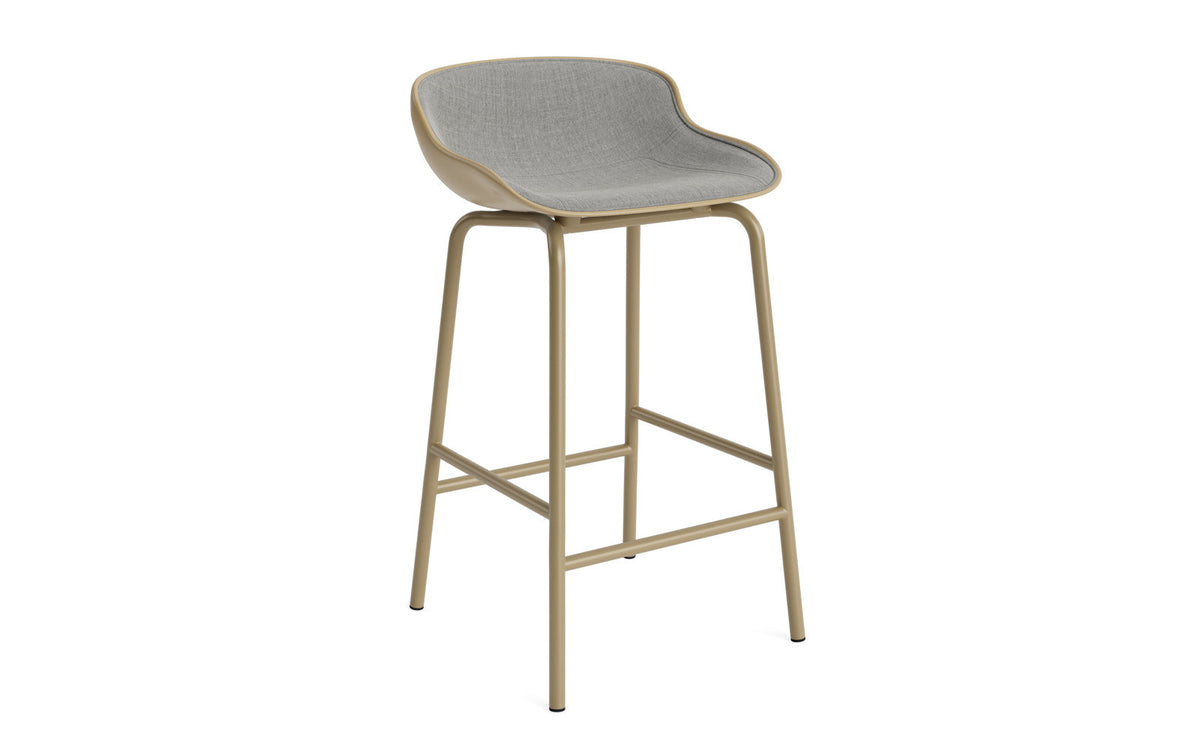 Hyg Barhocker 65 cm Frontpolster Stahl Sand/Remix in Remix 133 präsentiert im Onlineshop von KAQTU Design AG. Barhocker ist von Normann Copenhagen