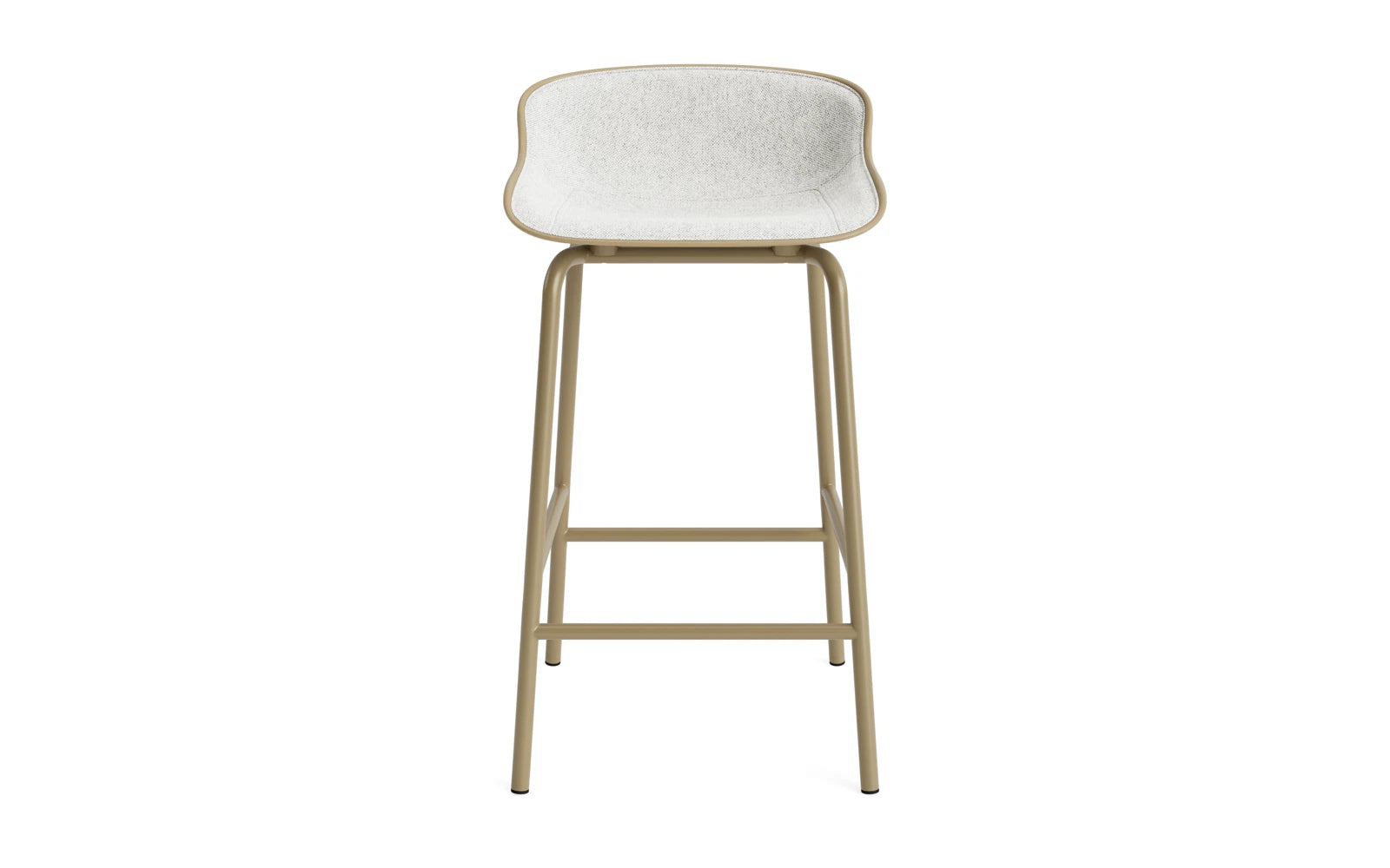 Hyg Barhocker 65 cm Frontpolster Stahl Sand/Hallingdal in Hallingdal 110 präsentiert im Onlineshop von KAQTU Design AG. Barstuhl ist von Normann Copenhagen