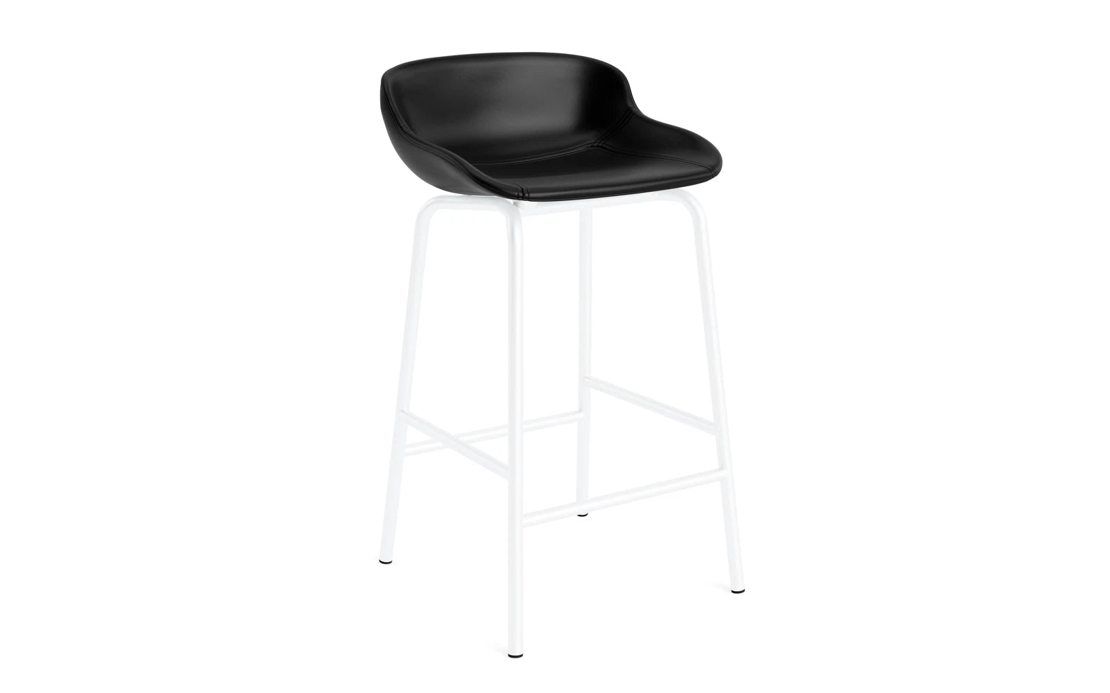 Hyg Barhocker 65 cm Vollpolster Stahl Weiß/Ultra in Ultra 41599 präsentiert im Onlineshop von KAQTU Design AG. Barstuhl ist von Normann Copenhagen