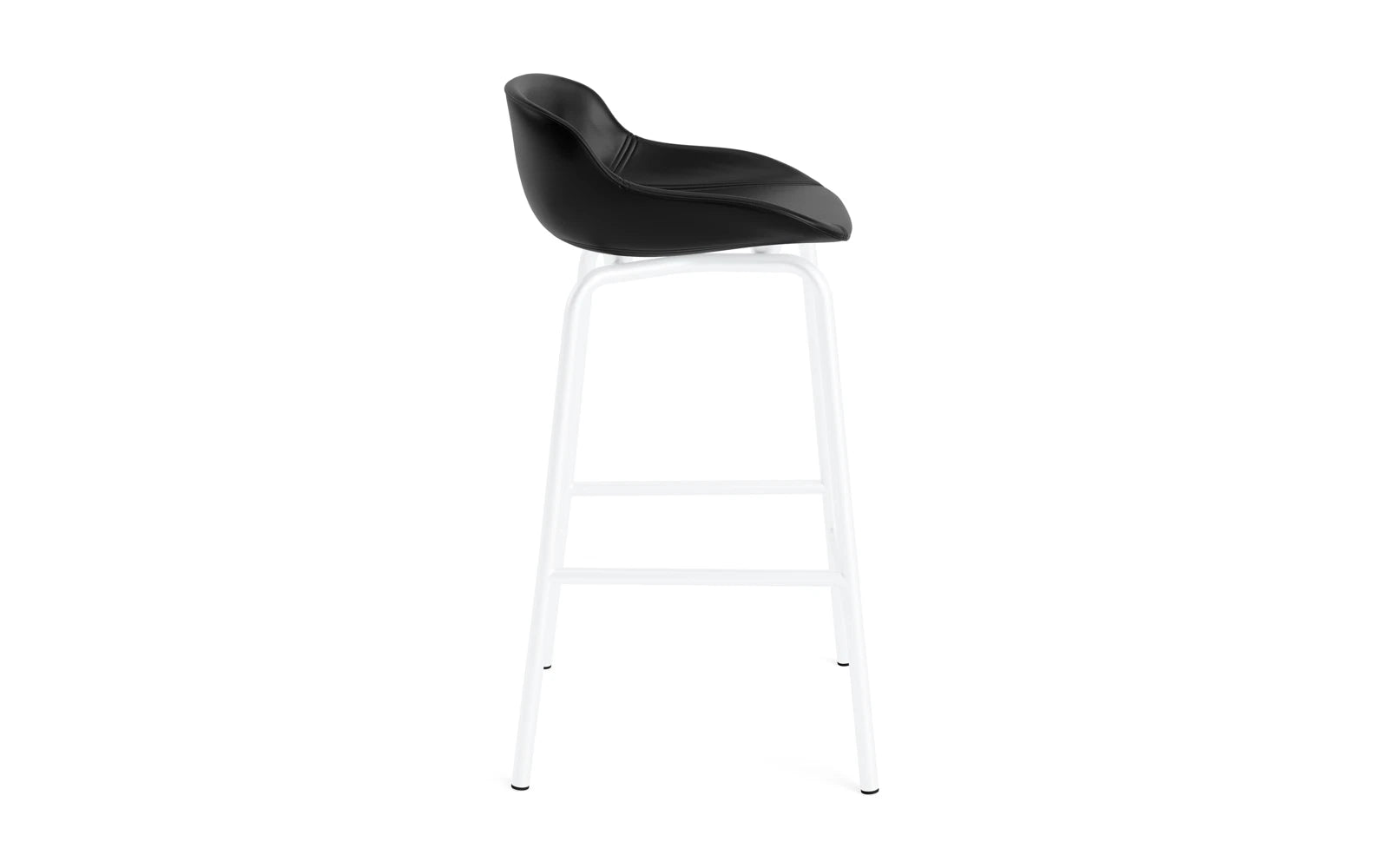 Hyg Barhocker 65 cm Vollpolster Stahl Weiß/Ultra in Ultra 41599 präsentiert im Onlineshop von KAQTU Design AG. Barstuhl ist von Normann Copenhagen