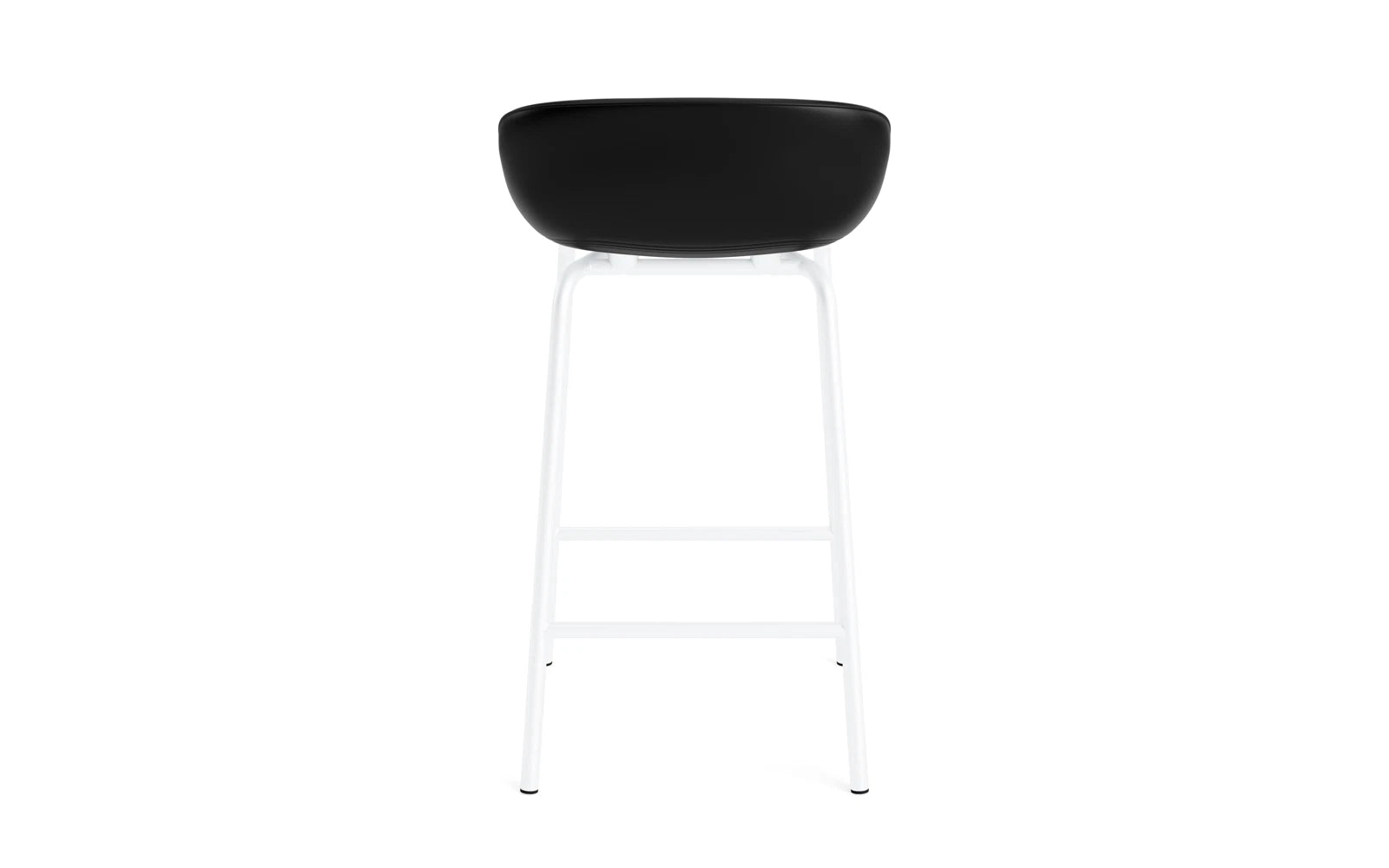 Hyg Barhocker 65 cm Vollpolster Stahl Weiß/Ultra in Ultra 41599 präsentiert im Onlineshop von KAQTU Design AG. Barstuhl ist von Normann Copenhagen