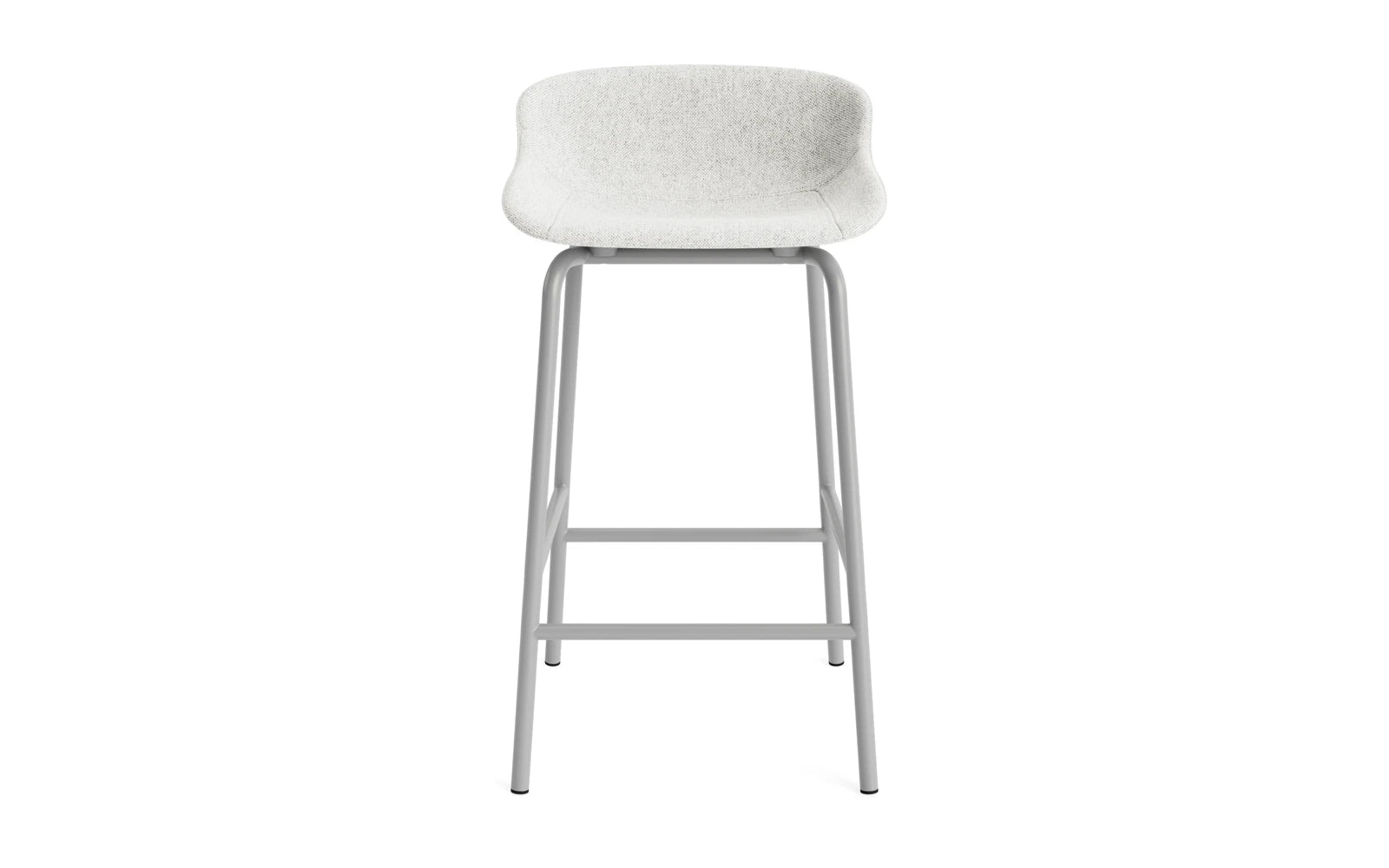Hyg Barhocker 65 cm Vollpolster Stahl Grau/Hallingdal in Hallingdal 110 präsentiert im Onlineshop von KAQTU Design AG. Barstuhl ist von Normann Copenhagen