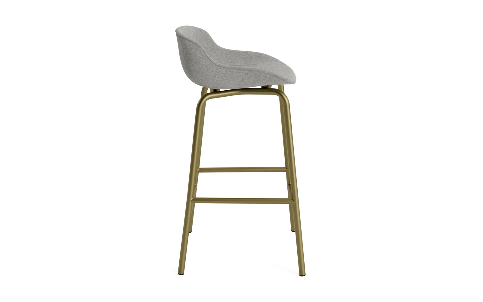 Hyg Barhocker 65 cm Vollpolster Olive Stahl Remix in Remix 133 präsentiert im Onlineshop von KAQTU Design AG. Barstuhl ist von Normann Copenhagen
