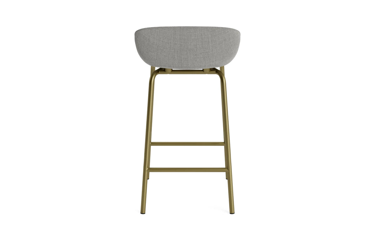 Hyg Barhocker 65 cm Vollpolster Olive Stahl Remix in Remix 133 präsentiert im Onlineshop von KAQTU Design AG. Barstuhl ist von Normann Copenhagen