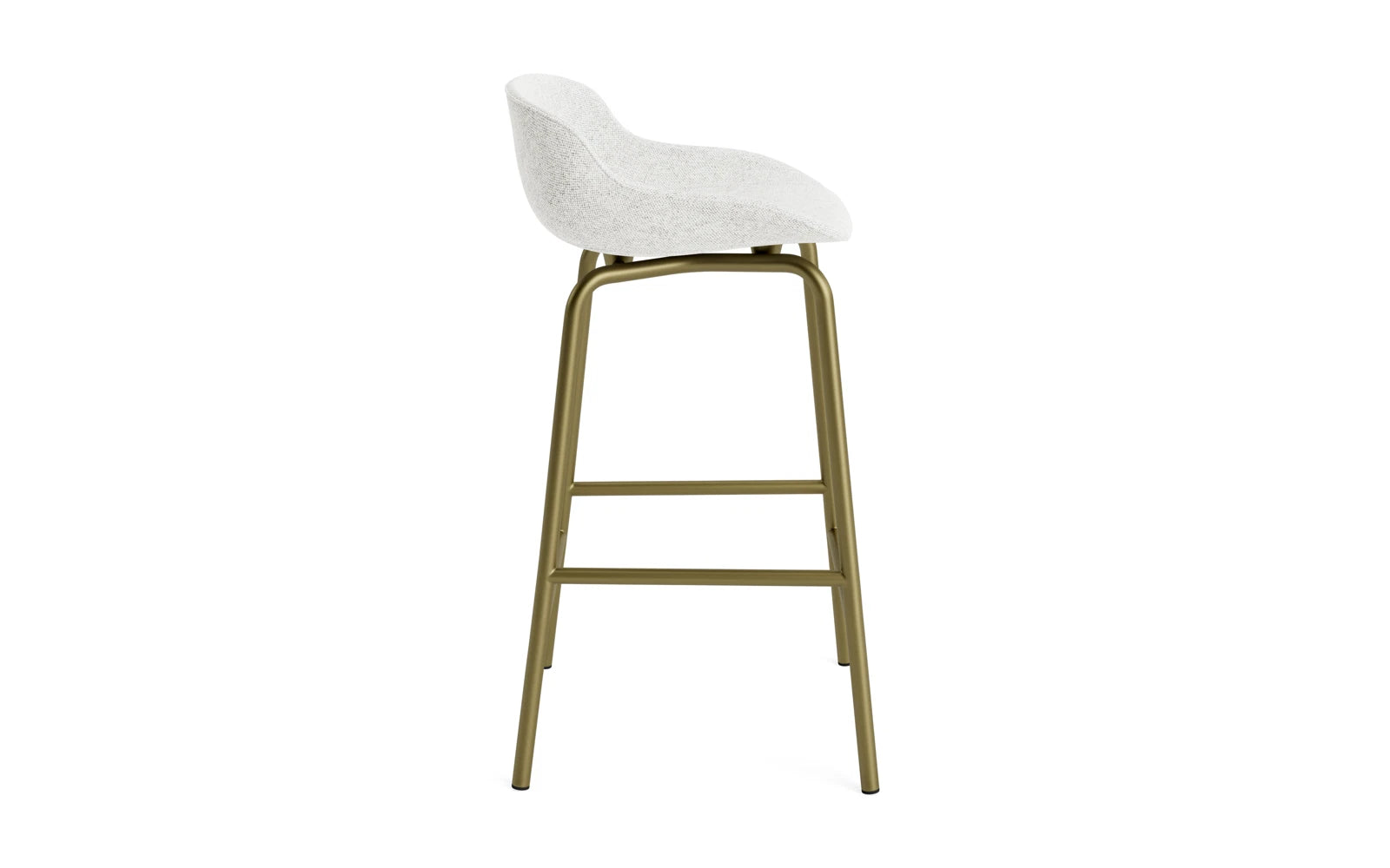 Hyg Barhocker 65 cm Vollpolster Olive Stahl Hallingdal in Hallingdal 110 präsentiert im Onlineshop von KAQTU Design AG. Barstuhl ist von Normann Copenhagen