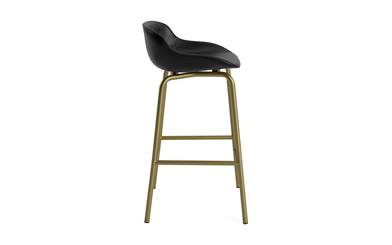 Hyg Barhocker 65 cm Vollpolster Olive Stahl Ultra in Ultra 41599 präsentiert im Onlineshop von KAQTU Design AG. Barstuhl ist von Normann Copenhagen