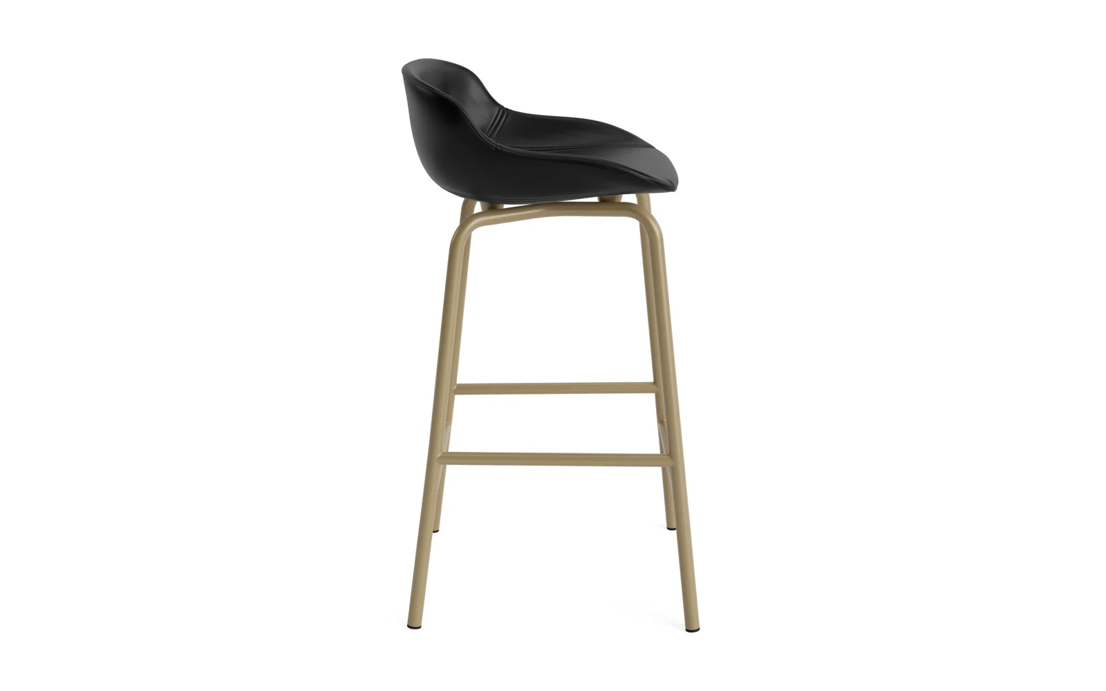 Hyg Barhocker 65 cm Vollpolster Stahl Sand/Ultra in Ultra 41599 präsentiert im Onlineshop von KAQTU Design AG. Barstuhl ist von Normann Copenhagen
