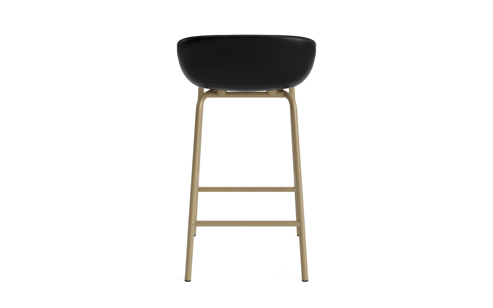 Hyg Barhocker 65 cm Vollpolster Stahl Sand/Ultra in Ultra 41599 präsentiert im Onlineshop von KAQTU Design AG. Barstuhl ist von Normann Copenhagen