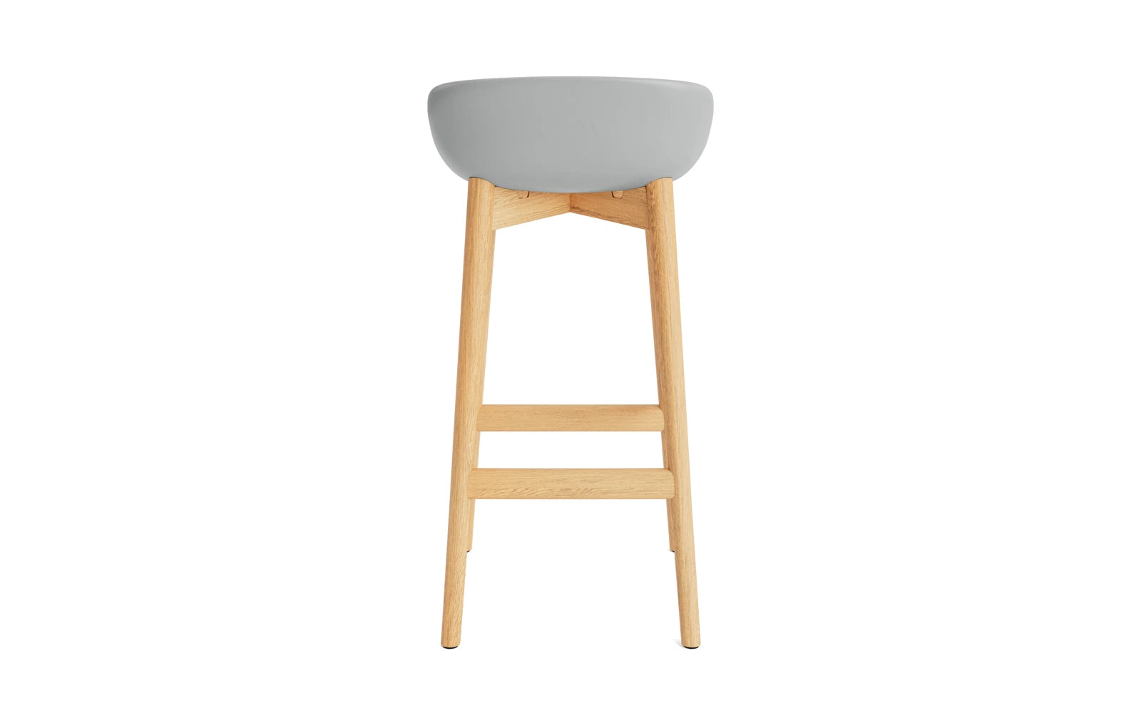 Hyg Barhocker 75 cm Polster Eiche Grau/Hallingdal in Hallingdal 110 präsentiert im Onlineshop von KAQTU Design AG. Barstuhl ist von Normann Copenhagen