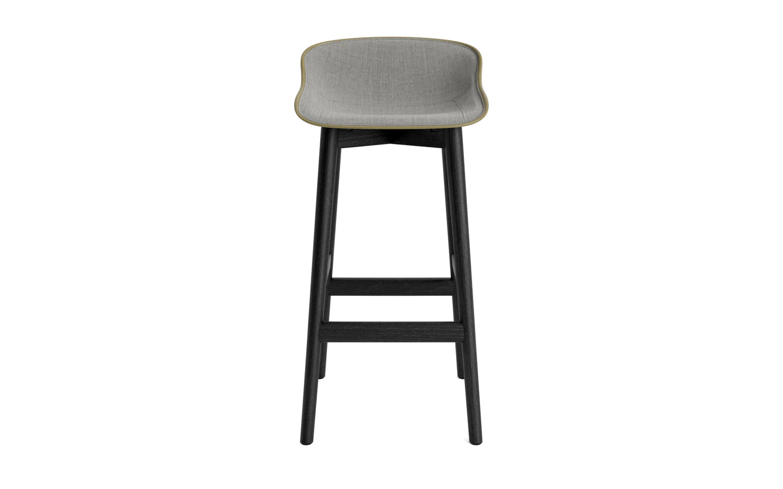Hyg Barhocker 75 cm Polster Schwarze Eiche olive/Remix in Remix 133 präsentiert im Onlineshop von KAQTU Design AG. Barstuhl ist von Normann Copenhagen
