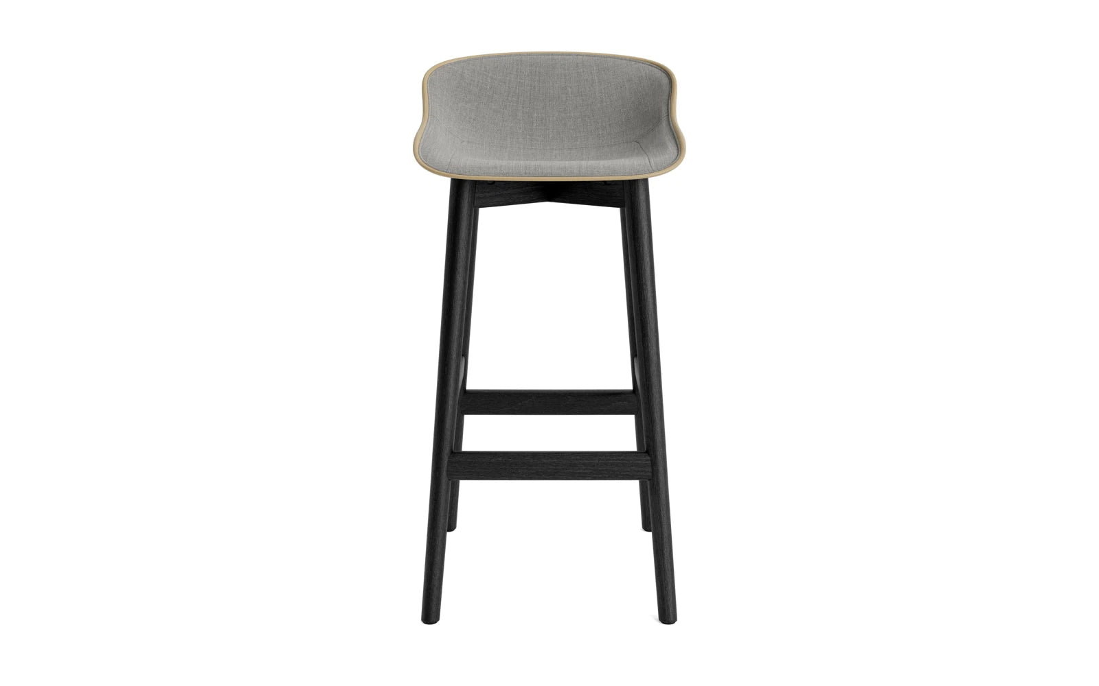 Hyg Barhocker 75 cm Polster Schwarze Eiche Sand/Remix in Remix 133 präsentiert im Onlineshop von KAQTU Design AG. Barstuhl ist von Normann Copenhagen