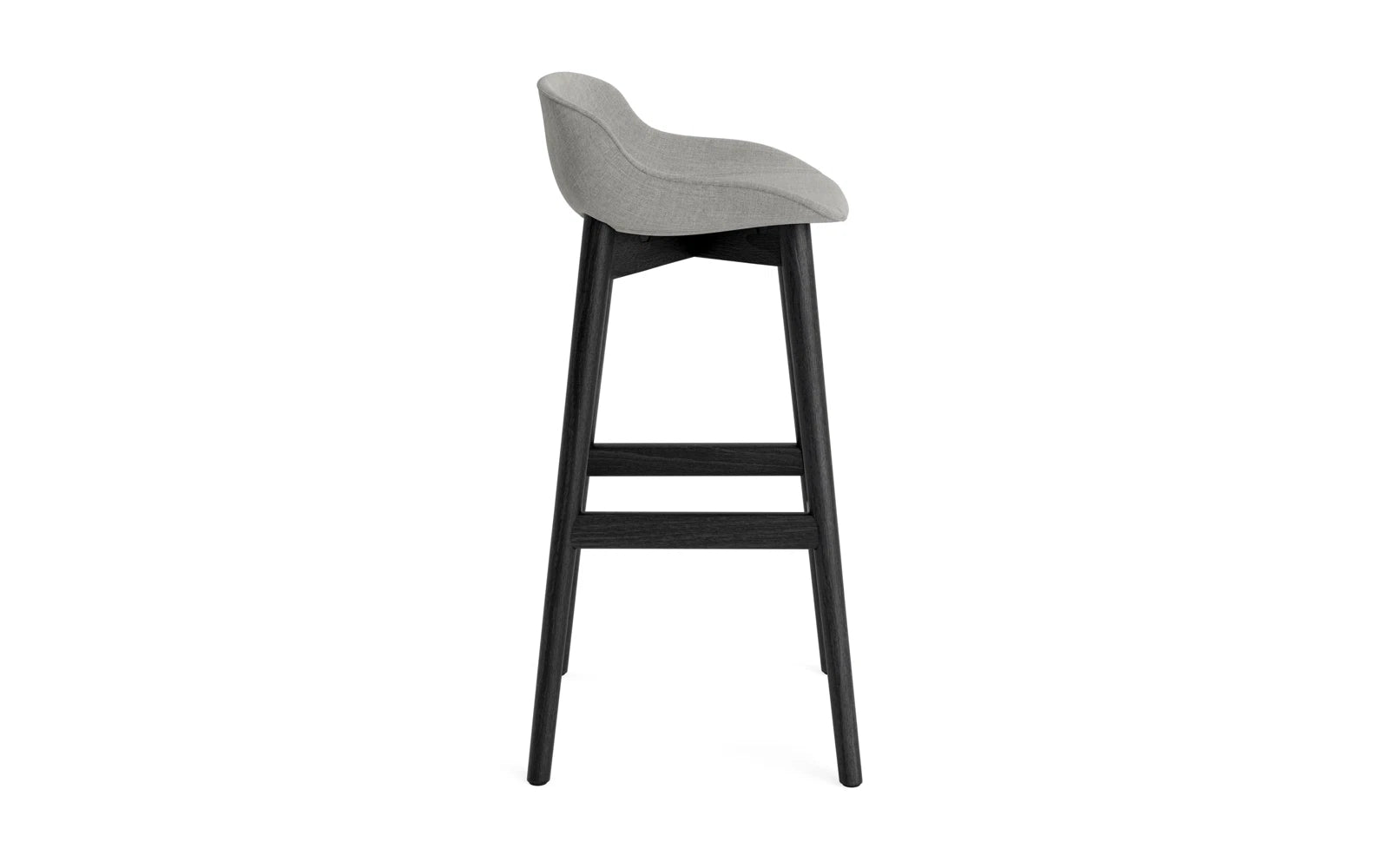 Hyg Barhocker 75 cm vollpolster schwarze Eiche Remix in Remix 133 präsentiert im Onlineshop von KAQTU Design AG. Barstuhl ist von Normann Copenhagen