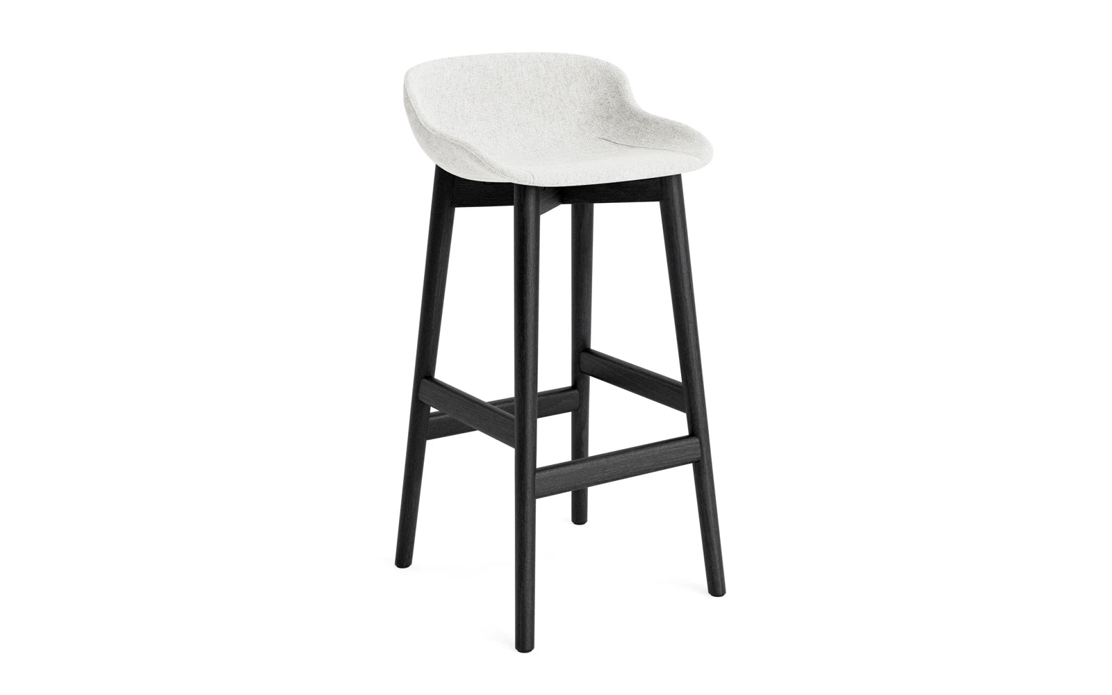 Hyg Barhocker 75 cm vollpolster schwarze Eiche Hallingdal in Hallingdal 110 präsentiert im Onlineshop von KAQTU Design AG. Barstuhl ist von Normann Copenhagen