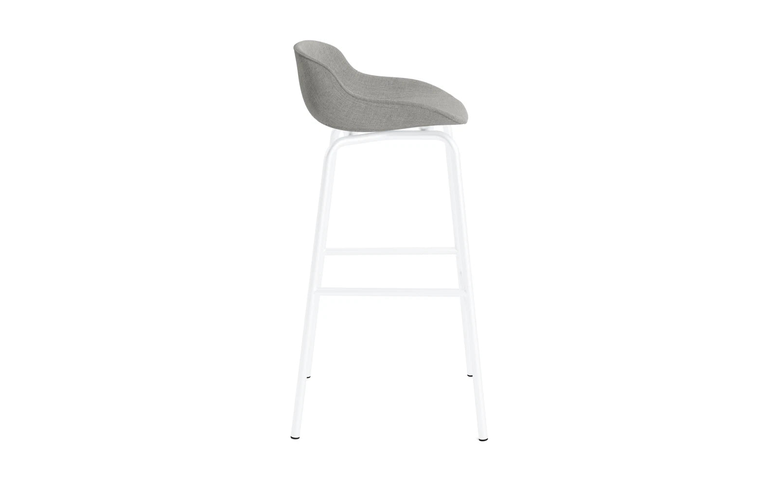 Hyg Barhocker 75 cm Vollpolster Weiss Stahl Remix in Remix 133 präsentiert im Onlineshop von KAQTU Design AG. Barstuhl ist von Normann Copenhagen