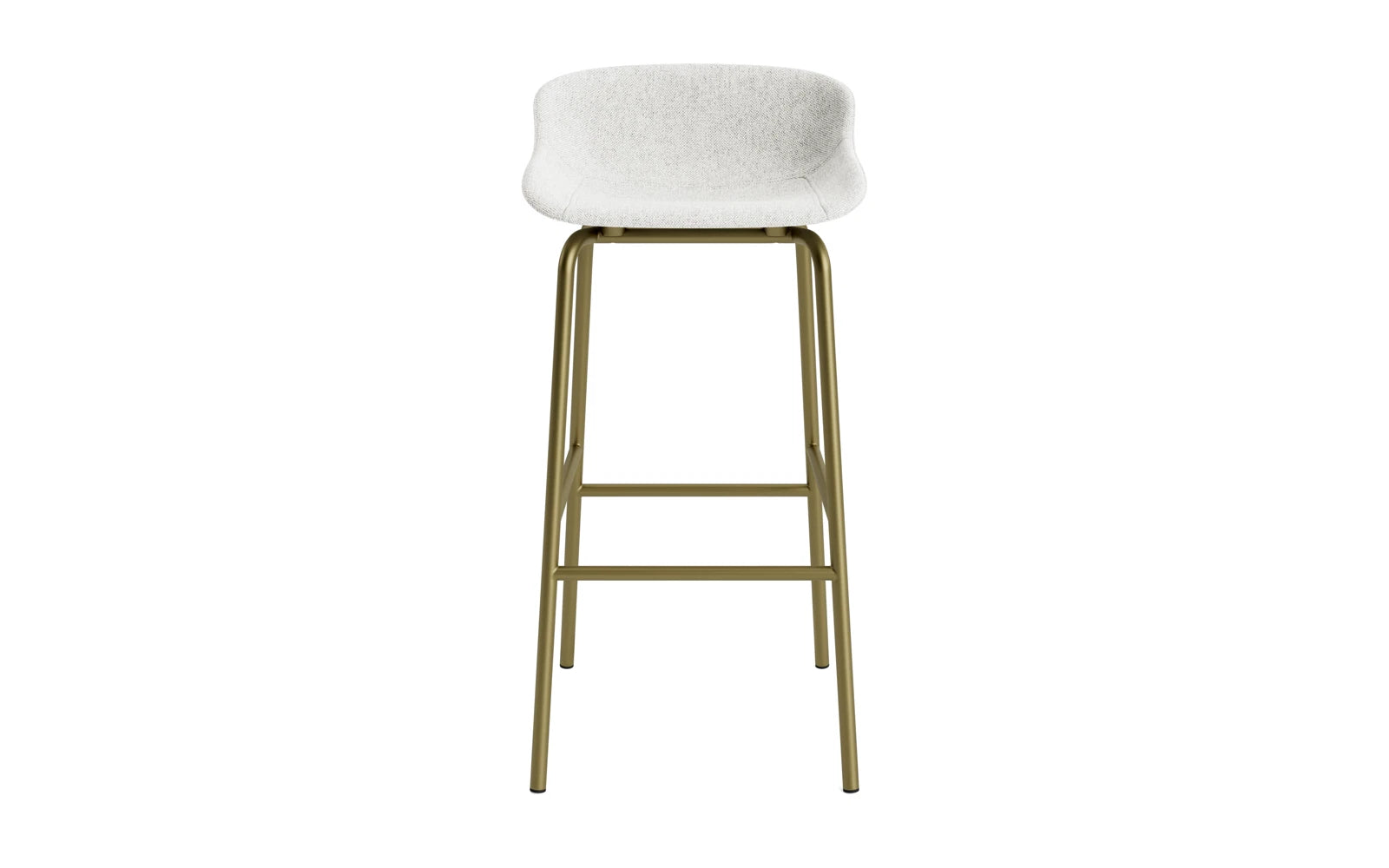 Hyg Barhocker 75 cm Frontpolster Olive Stahl Hallingdal in Hallingdal 110 präsentiert im Onlineshop von KAQTU Design AG. Barstuhl ist von Normann Copenhagen