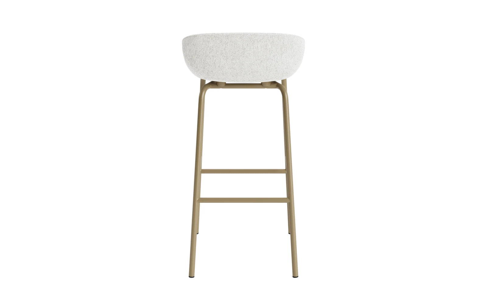Hyg Barhocker 75 cm Vollpolster Stahl Sand/Hallingdal in Hallingdal 110 präsentiert im Onlineshop von KAQTU Design AG. Barstuhl ist von Normann Copenhagen