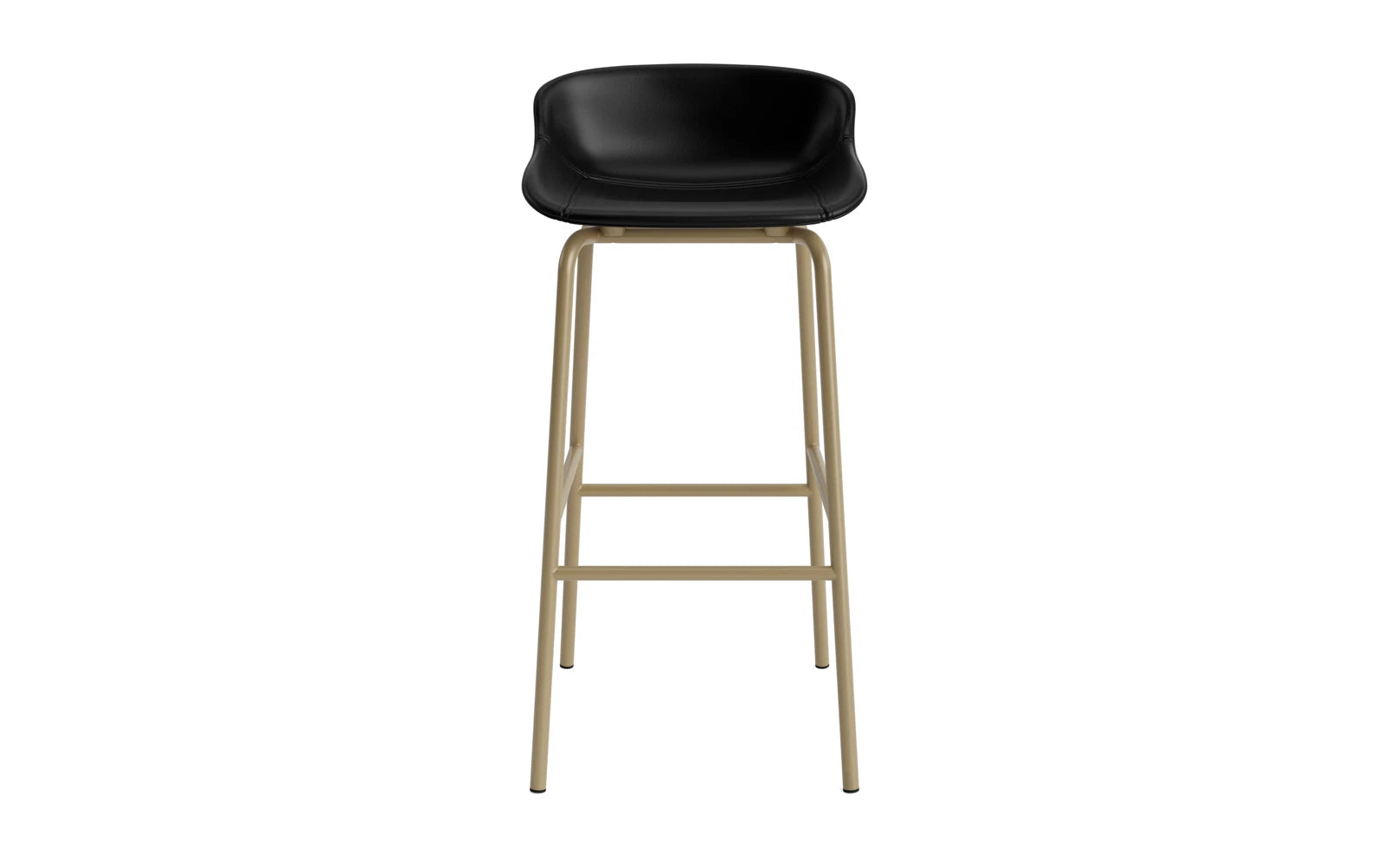 Hyg Barhocker 75 cm Vollpolster Stahl Sand/Ultra in Ultra 41599 präsentiert im Onlineshop von KAQTU Design AG. Barstuhl ist von Normann Copenhagen