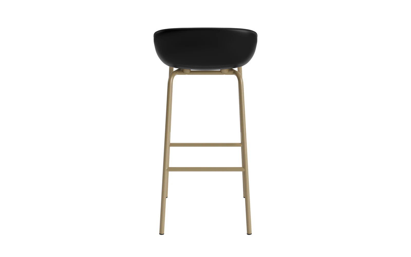 Hyg Barhocker 75 cm Vollpolster Stahl Sand/Ultra in Ultra 41599 präsentiert im Onlineshop von KAQTU Design AG. Barstuhl ist von Normann Copenhagen