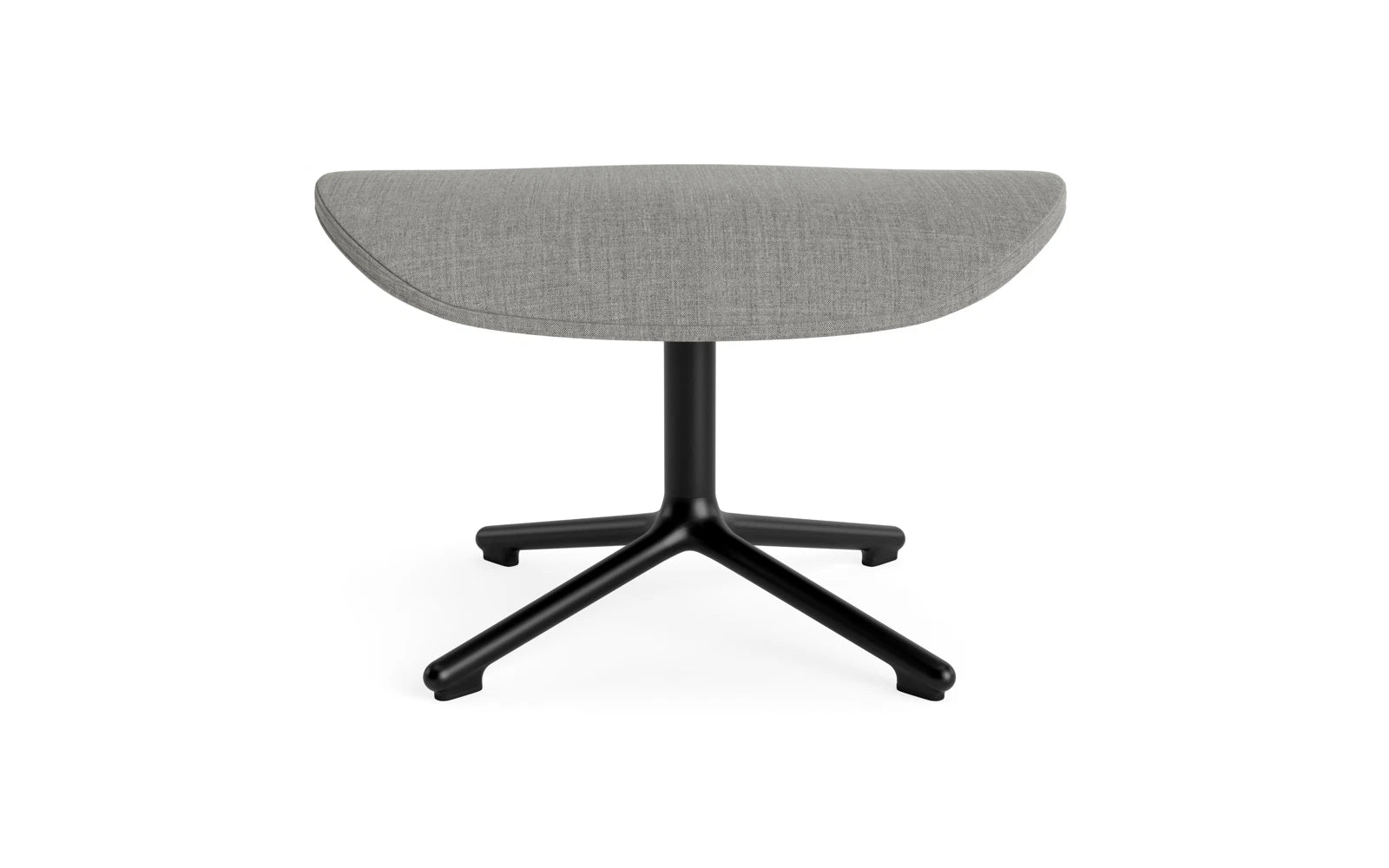 Hyg Fusshocker drehbar Schwartz Alu Remix in Remix 133 präsentiert im Onlineshop von KAQTU Design AG. Ottoman ist von Normann Copenhagen