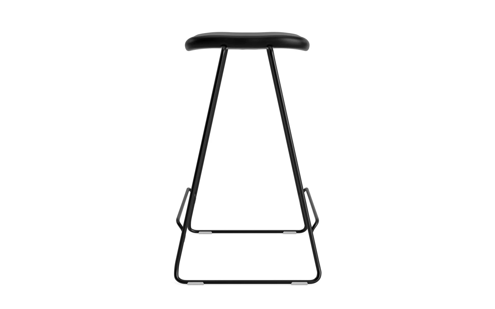 Just Barhocker 65 cm, gepolstert, schwarzer Stahl/ Ultra in Ultra 41599 präsentiert im Onlineshop von KAQTU Design AG. Barstuhl ist von Normann Copenhagen