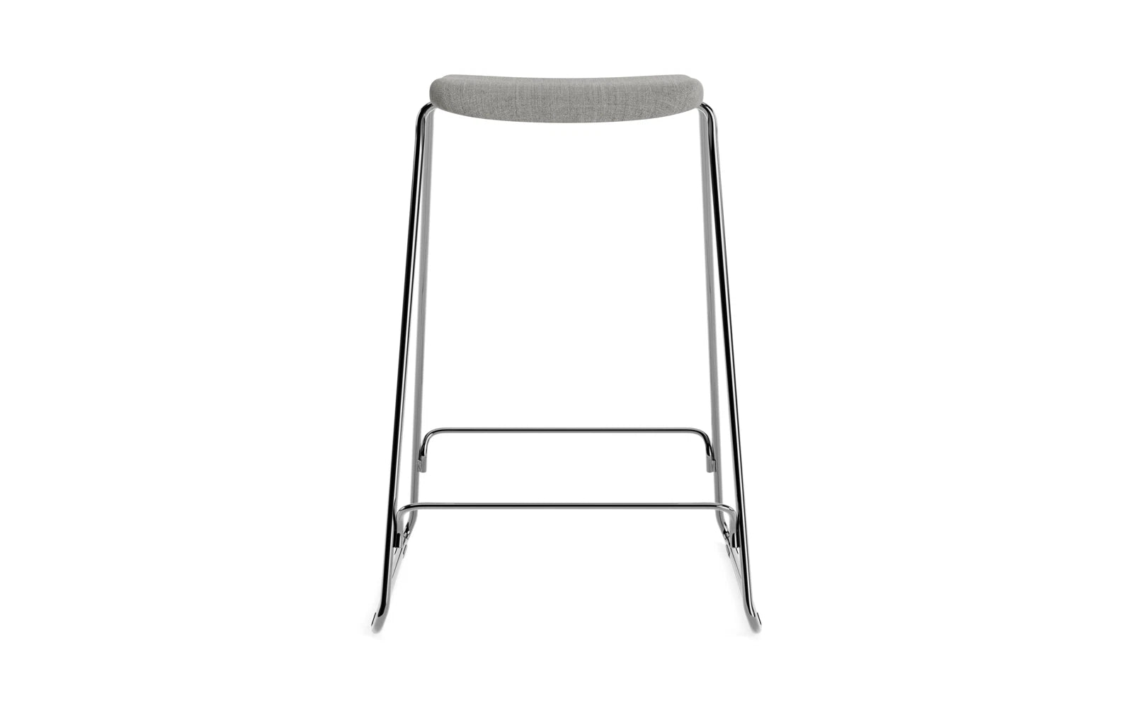 Erleben Sie den Just Barhocker 65 cm von Normann Copenhagen – stilvoll gepolstert, mit hochwertigem Chromgestell. Ideal für moderne Wohnräume!