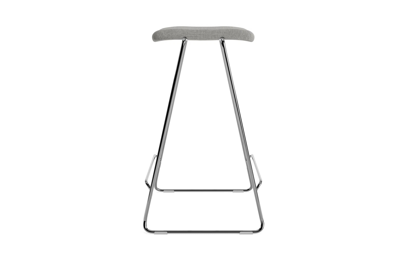 Just Barhocker 65 cm, gepolstert, Chrom/ Remix in Remix 133 präsentiert im Onlineshop von KAQTU Design AG. Barstuhl ist von Normann Copenhagen